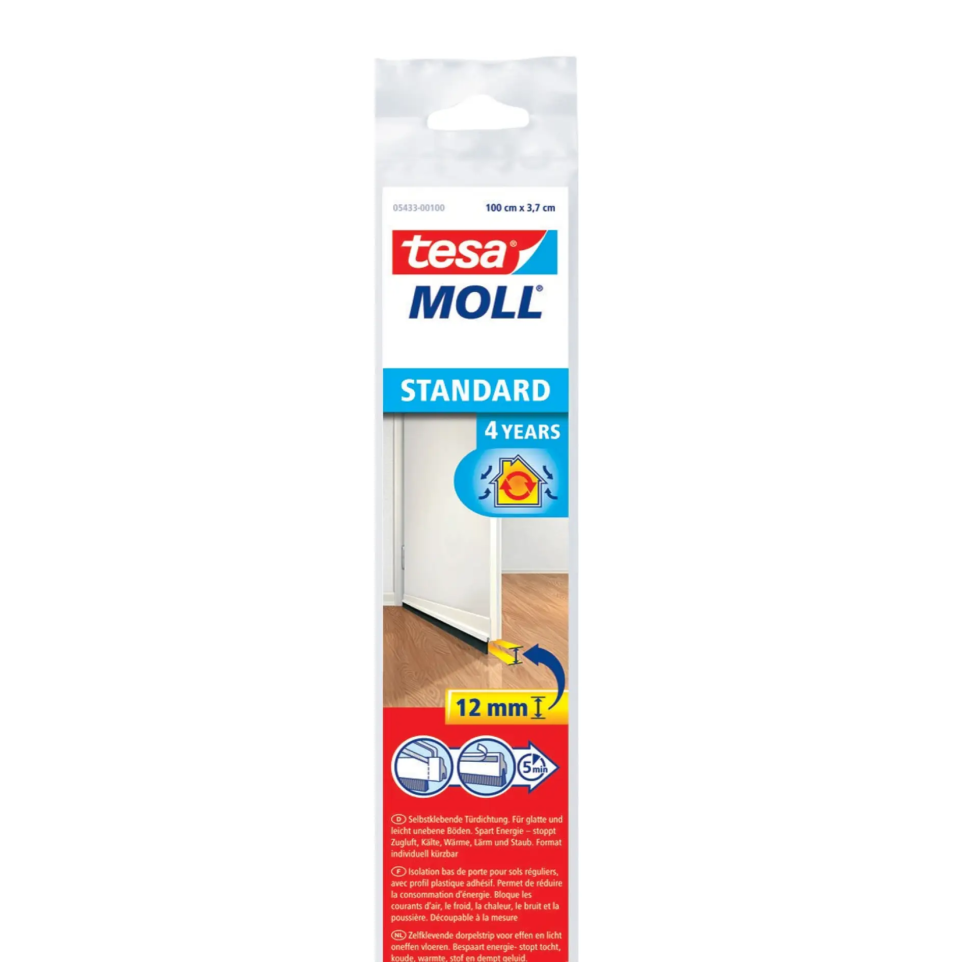 [en-en] tesamoll Door-to-floor brush Standard white