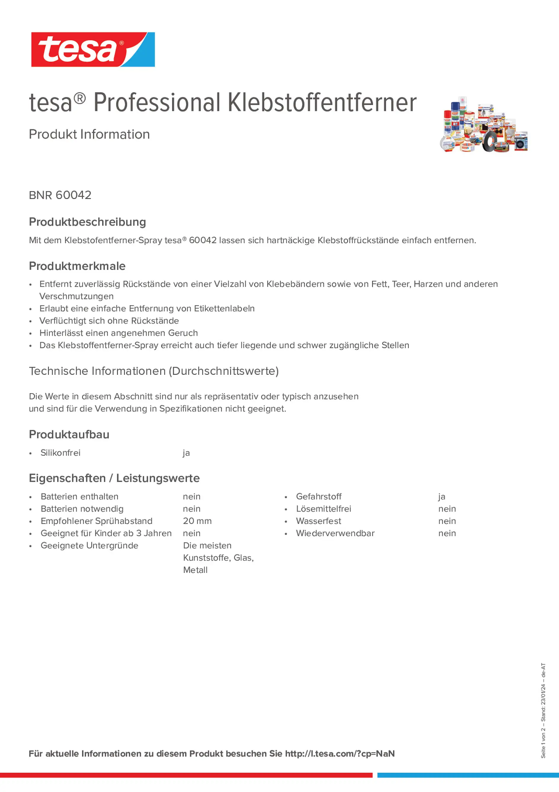 Product information_tesa® Professional 60042_de-AT