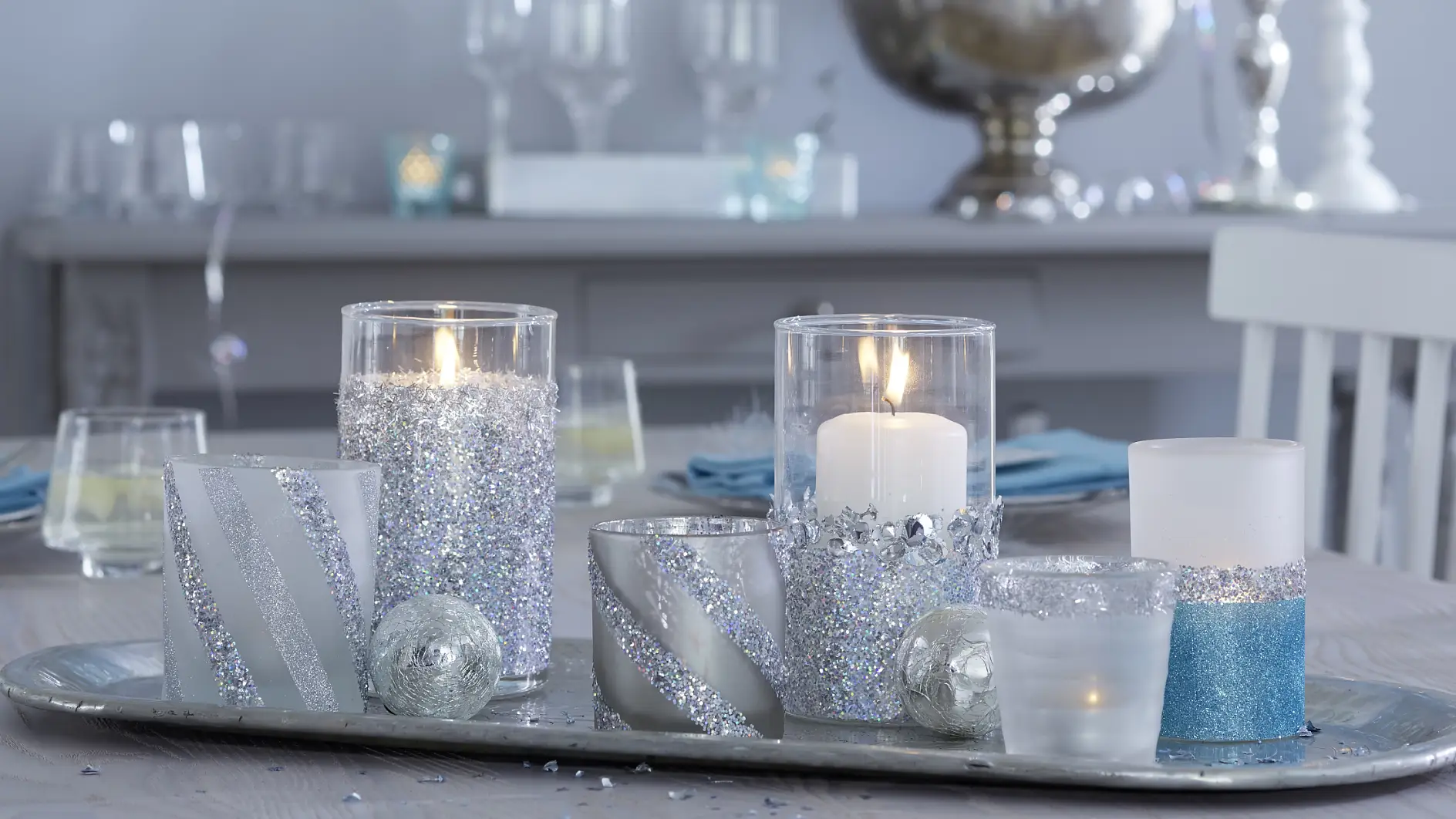 Simply fabulous: Disco Fever! Let's spend a glamorous New Year's Eve at home. These candle jars not only look great, but can also be created in no time.