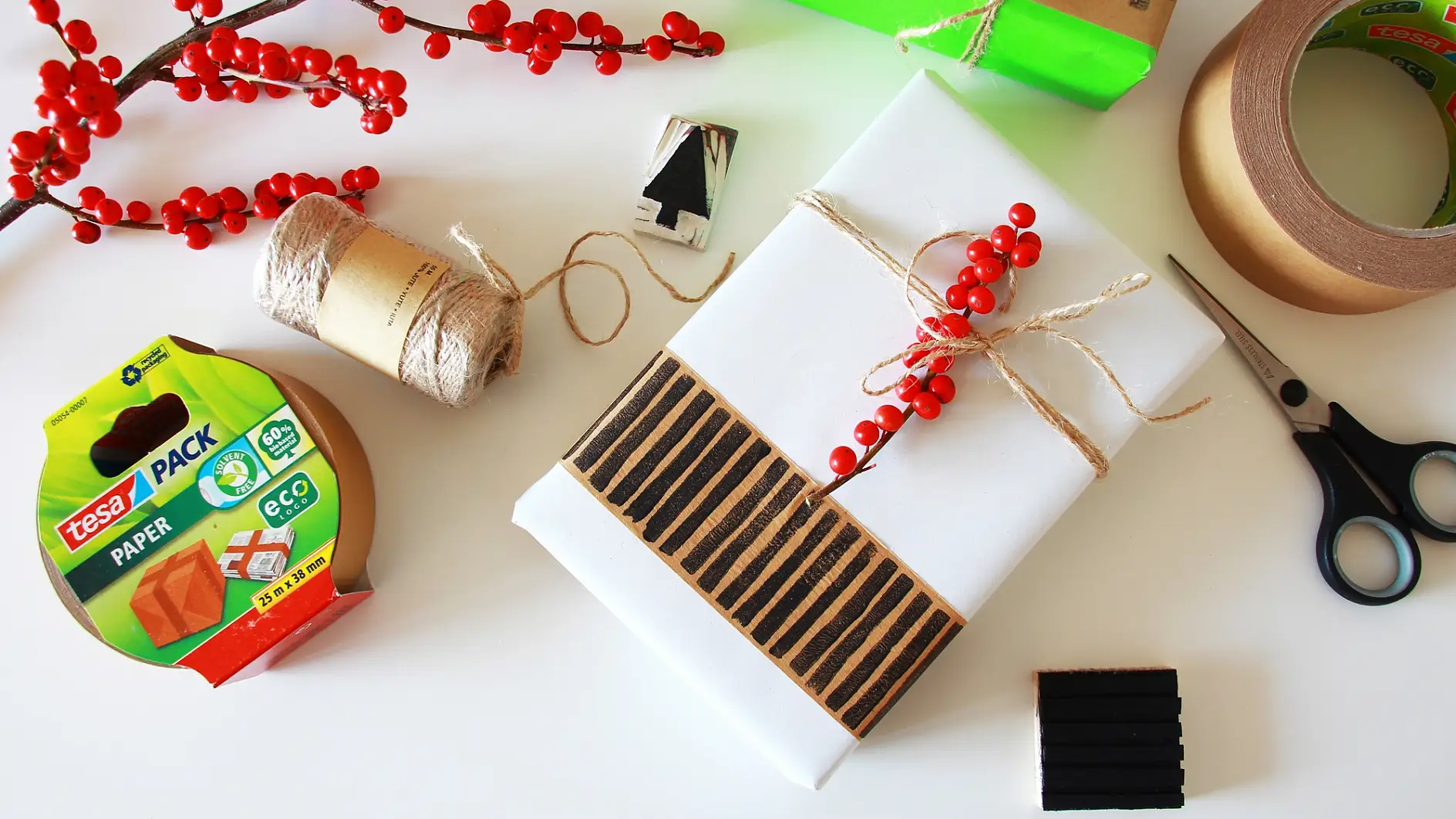 Binedoro: Geschenkverpackung mit Deco Tapes & Paketband