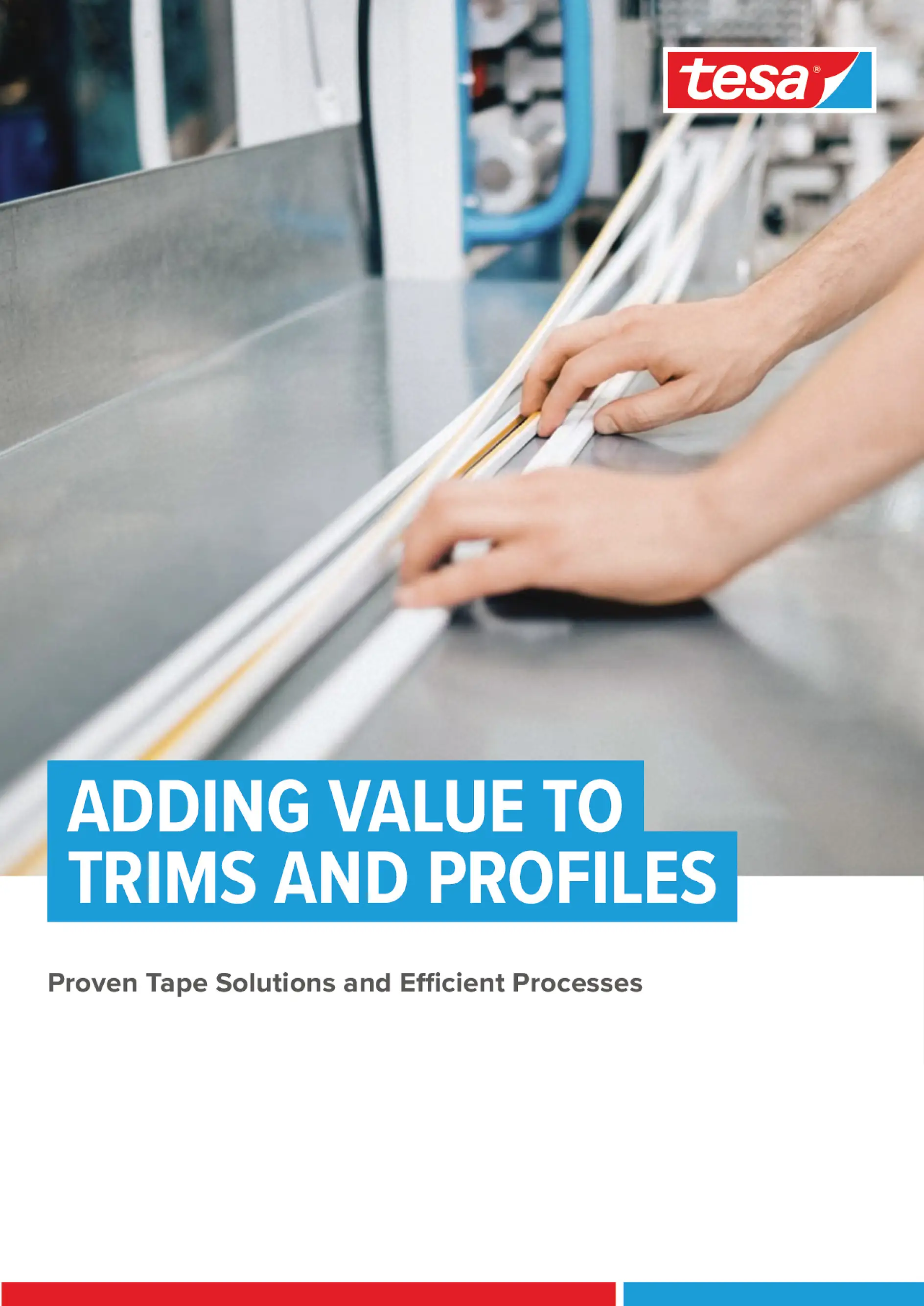 8 Page folder with Adhesive Tape Solutions to Optimise Production Processes