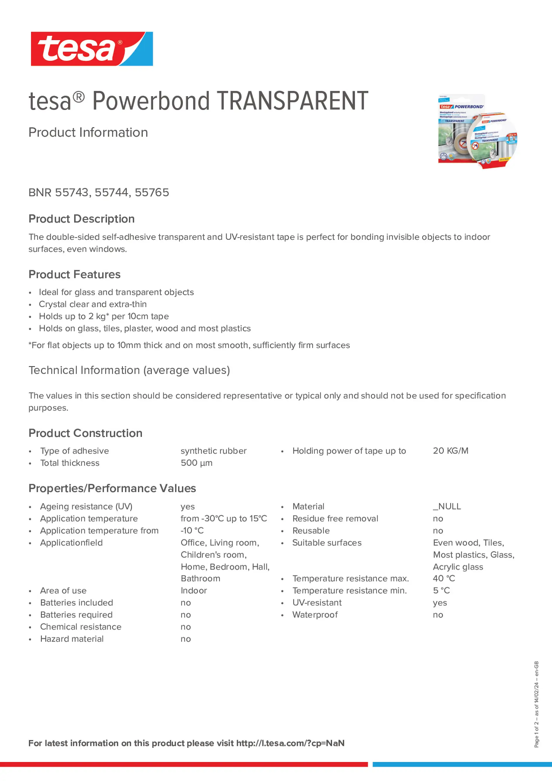 Product information_tesa® Powerbond 55744_en-GB