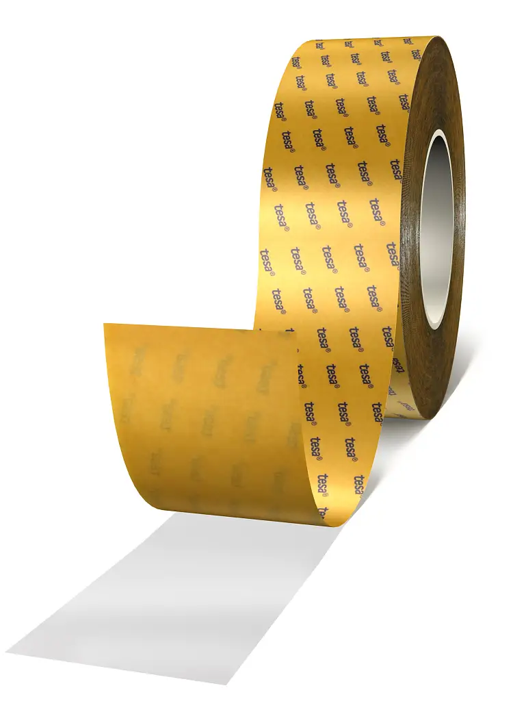tesa double sided filmic tape with acrylic adhesive.