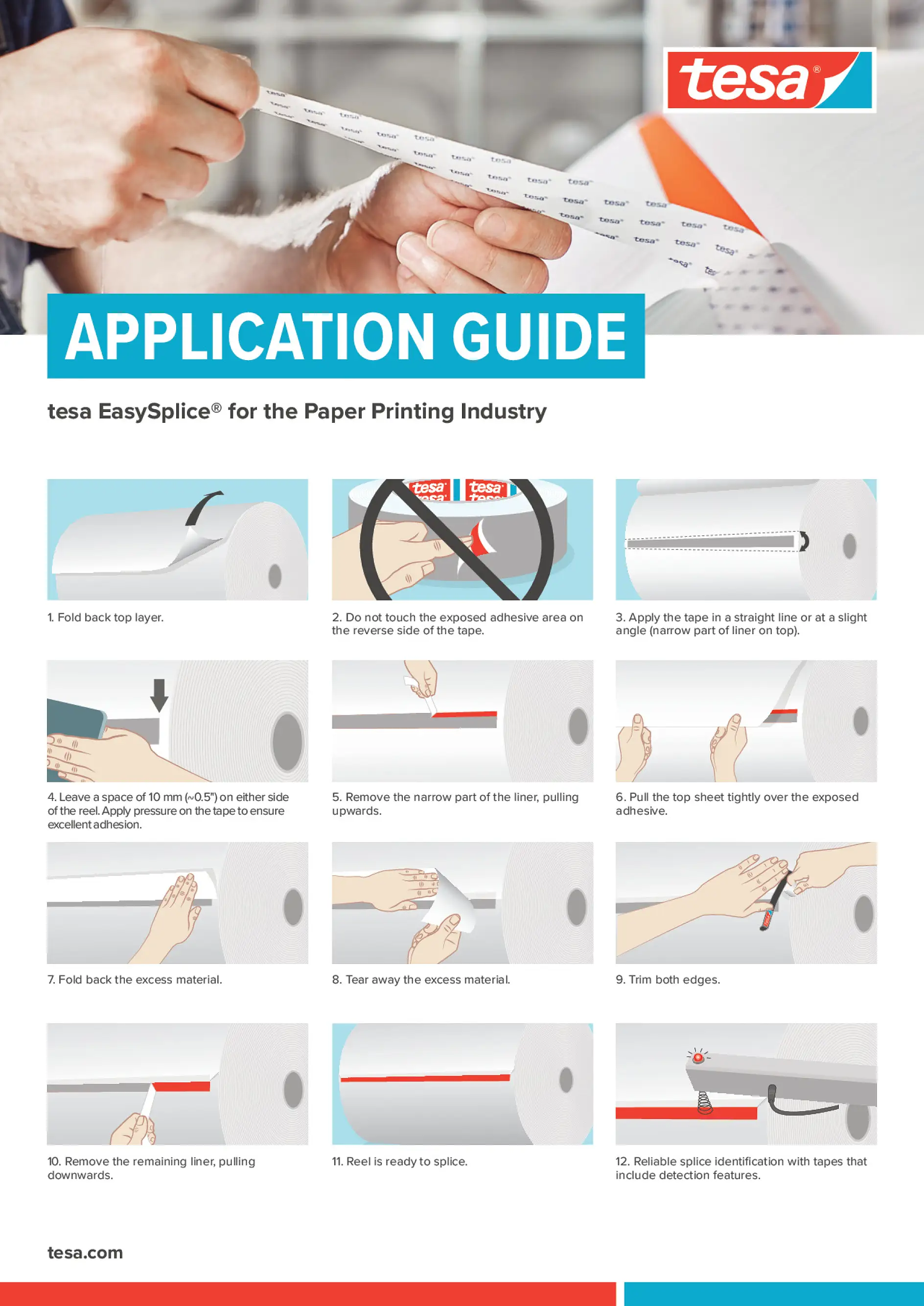 EasySplice application guide for Paper splicing_tesa tape