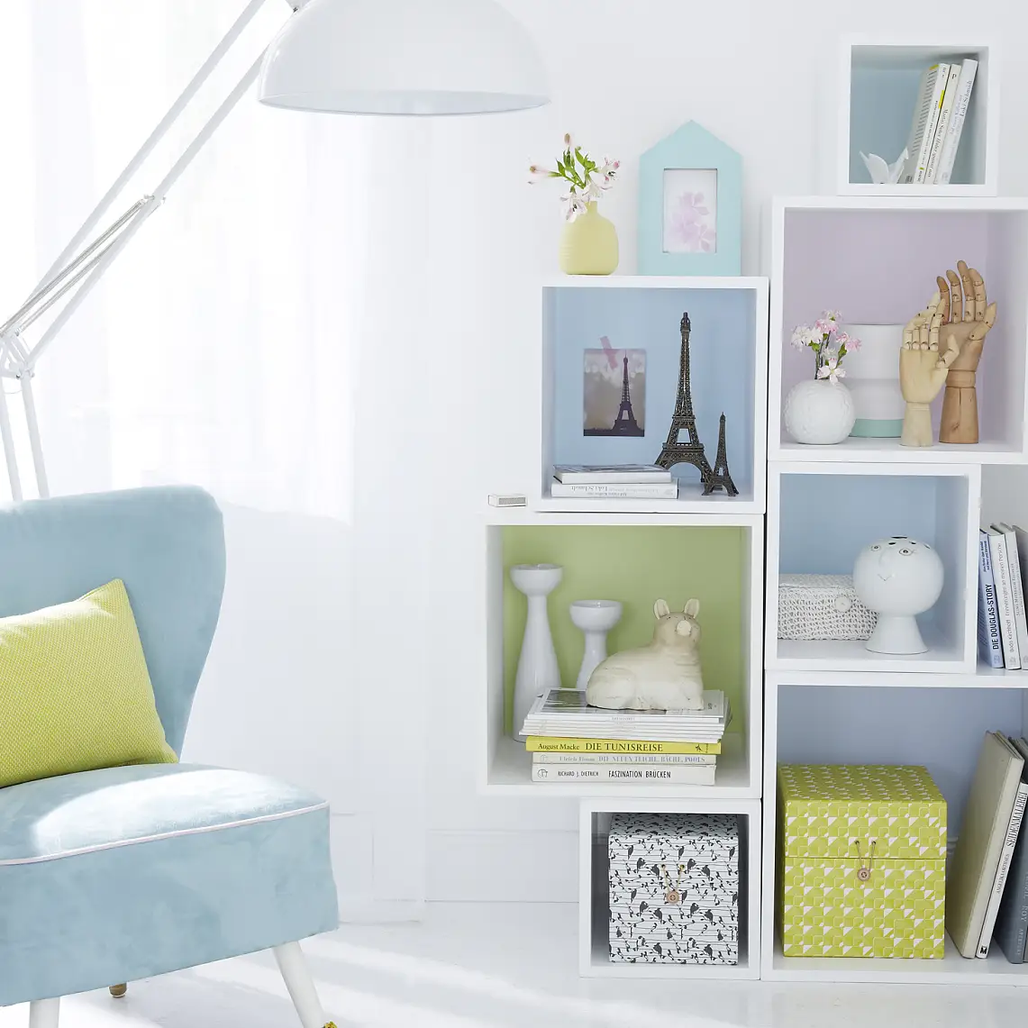 Beautify your shelves with color