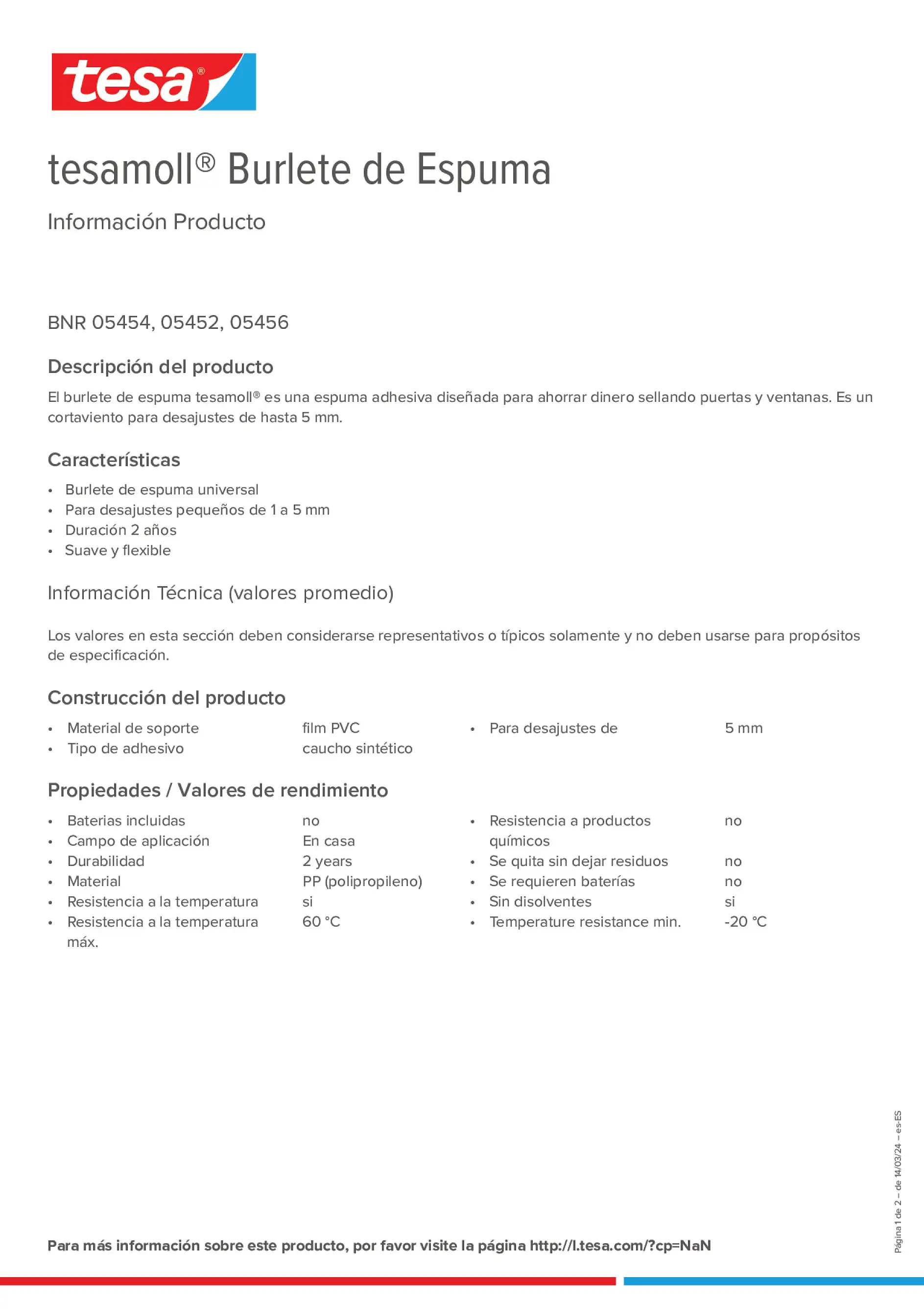 Product information_tesamoll® 55604_es-ES