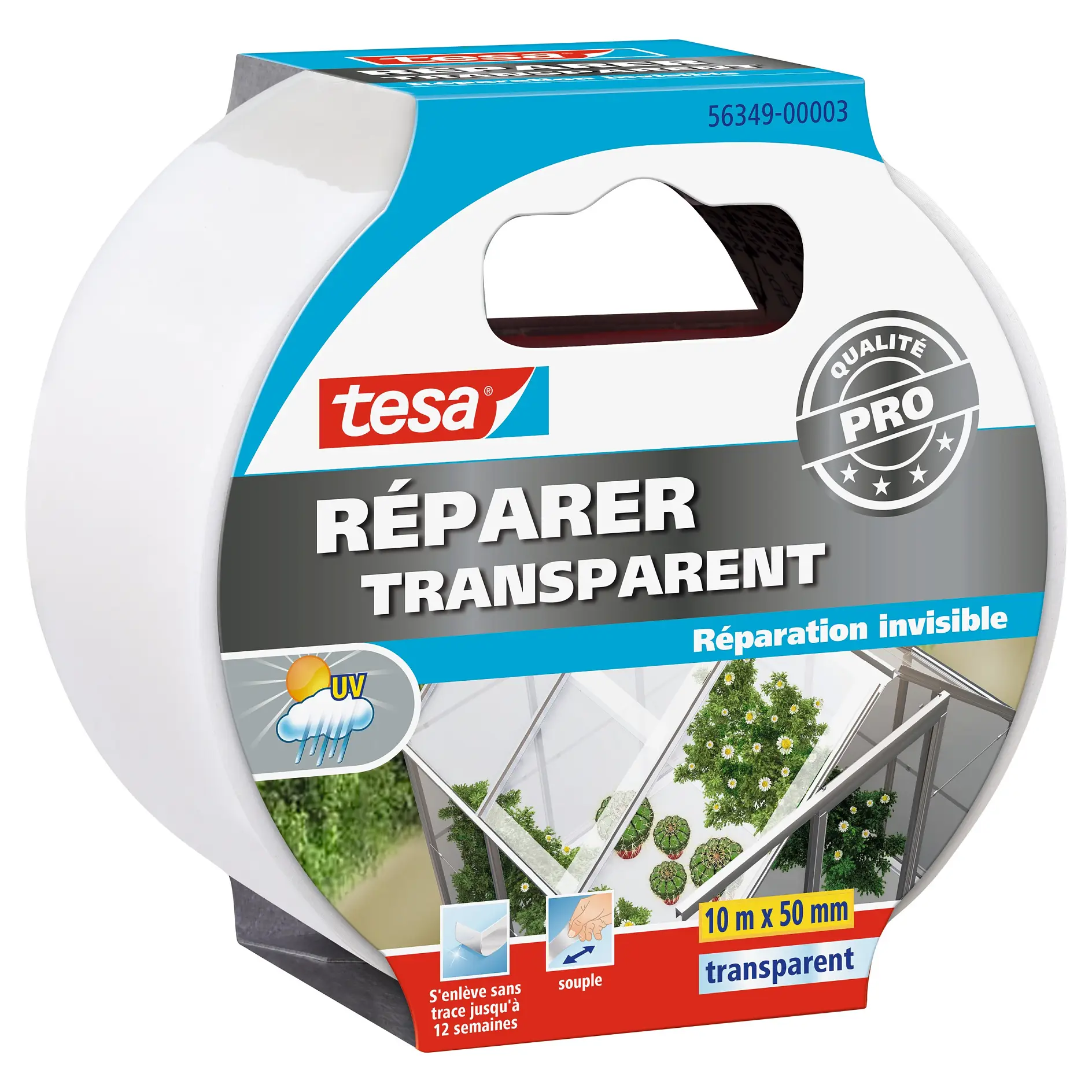 [en-en] tesa Repairing tape Transparent, France, 10m x 50mm