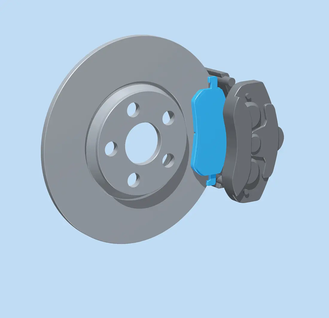 Pemasangan brake shims