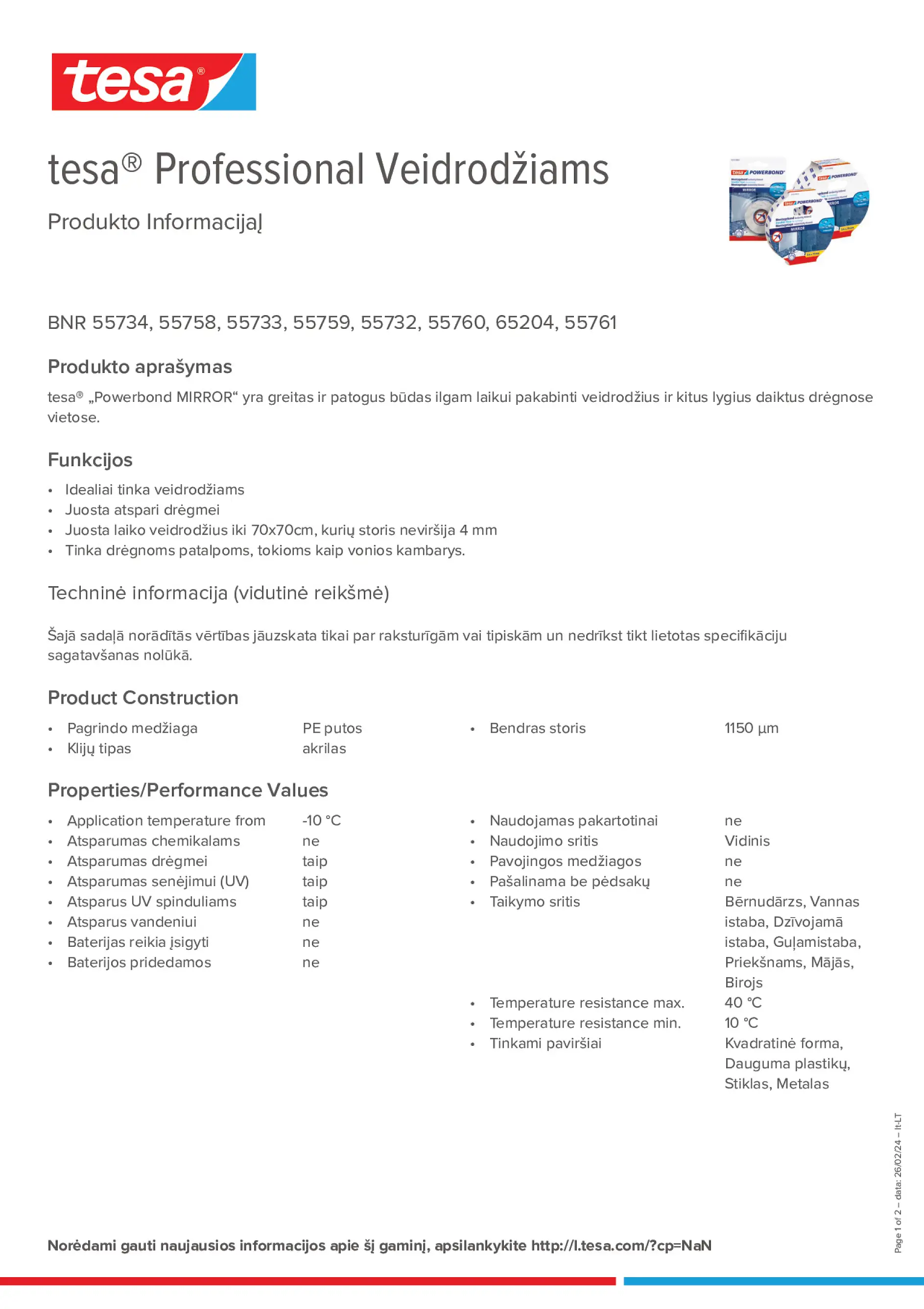 Product information_tesa® Professional 55733_lt-LT