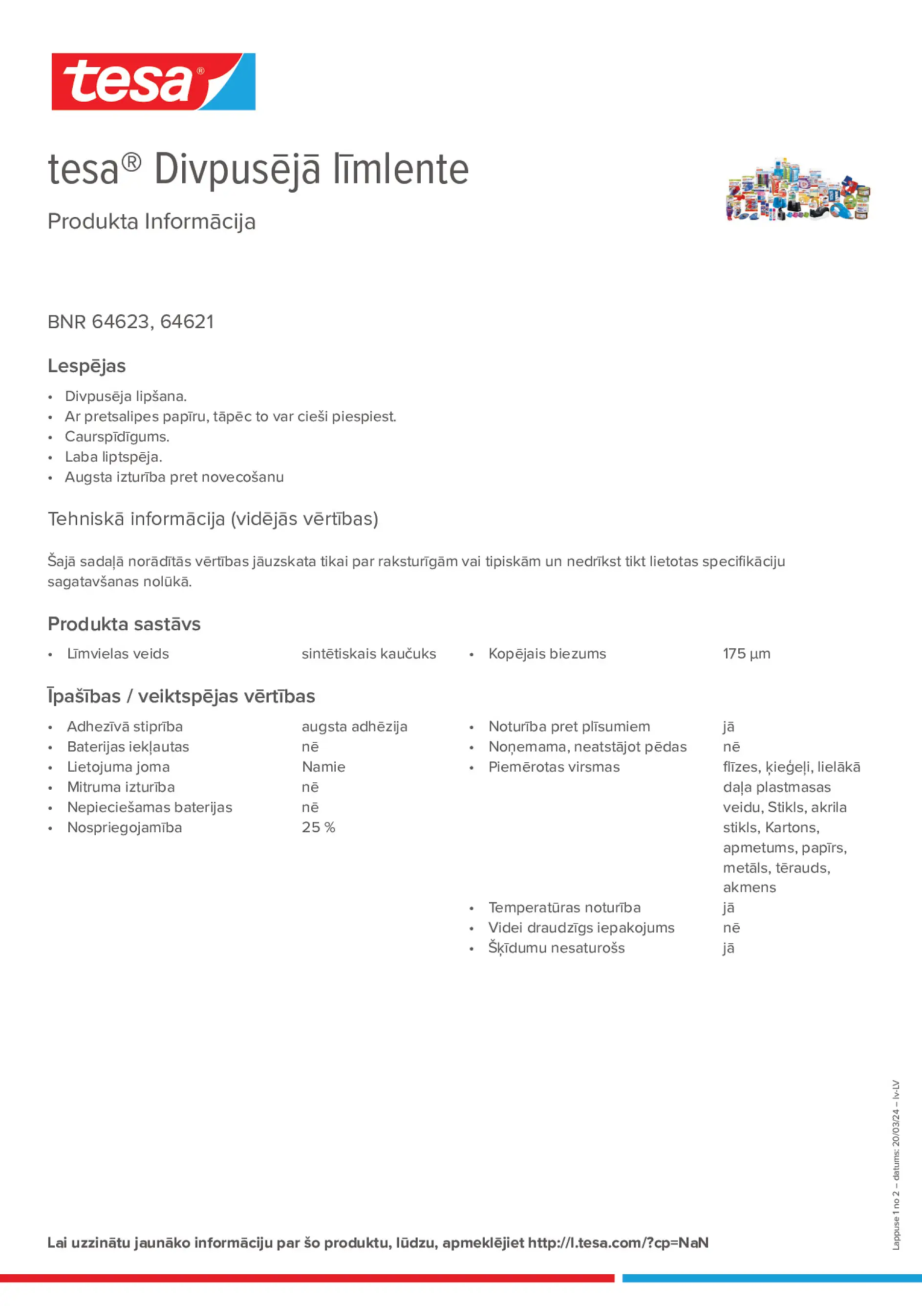 Product information_tesa® 64621_lv-LV