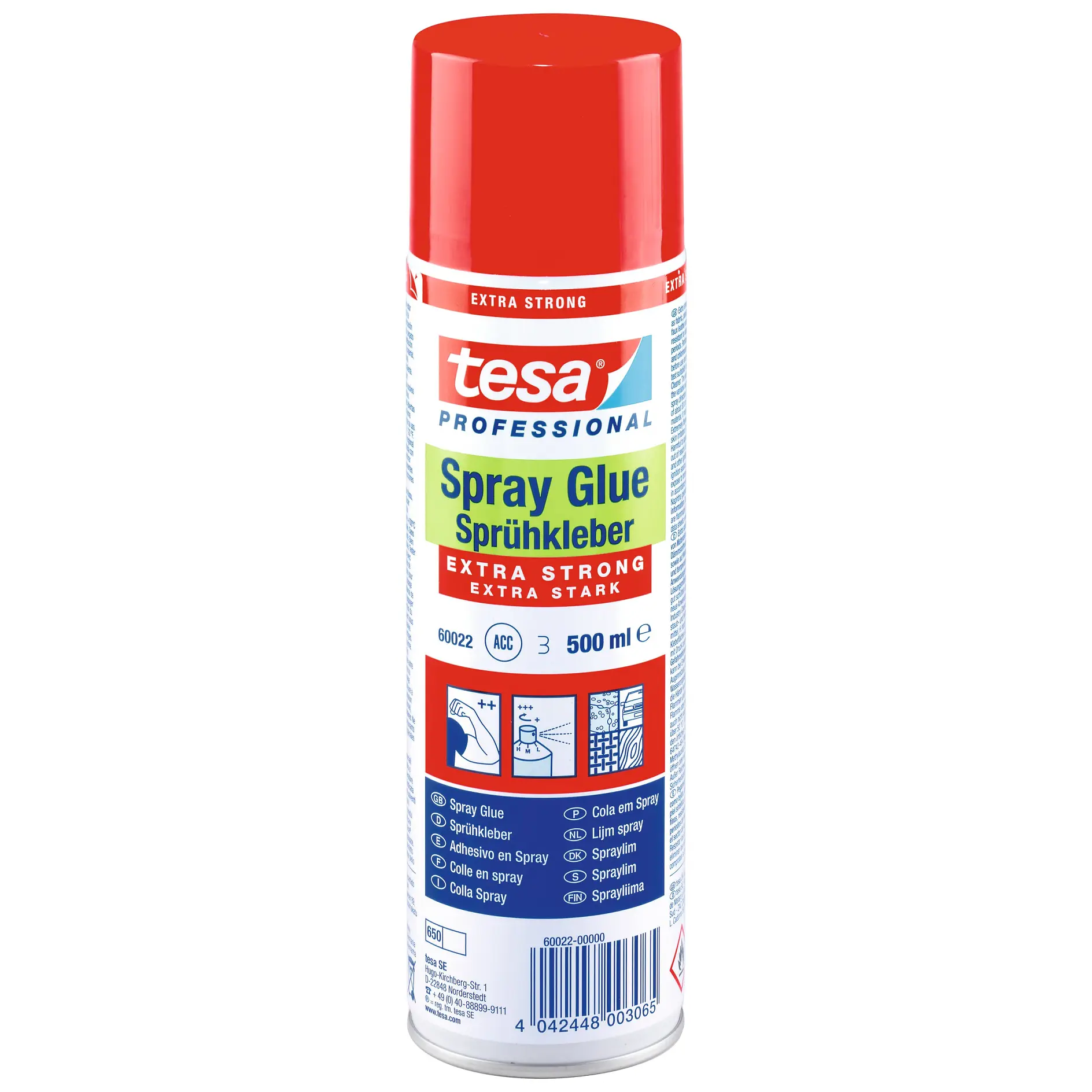 [en-en] tesa Professional Spray Glue Extra Strong LI602