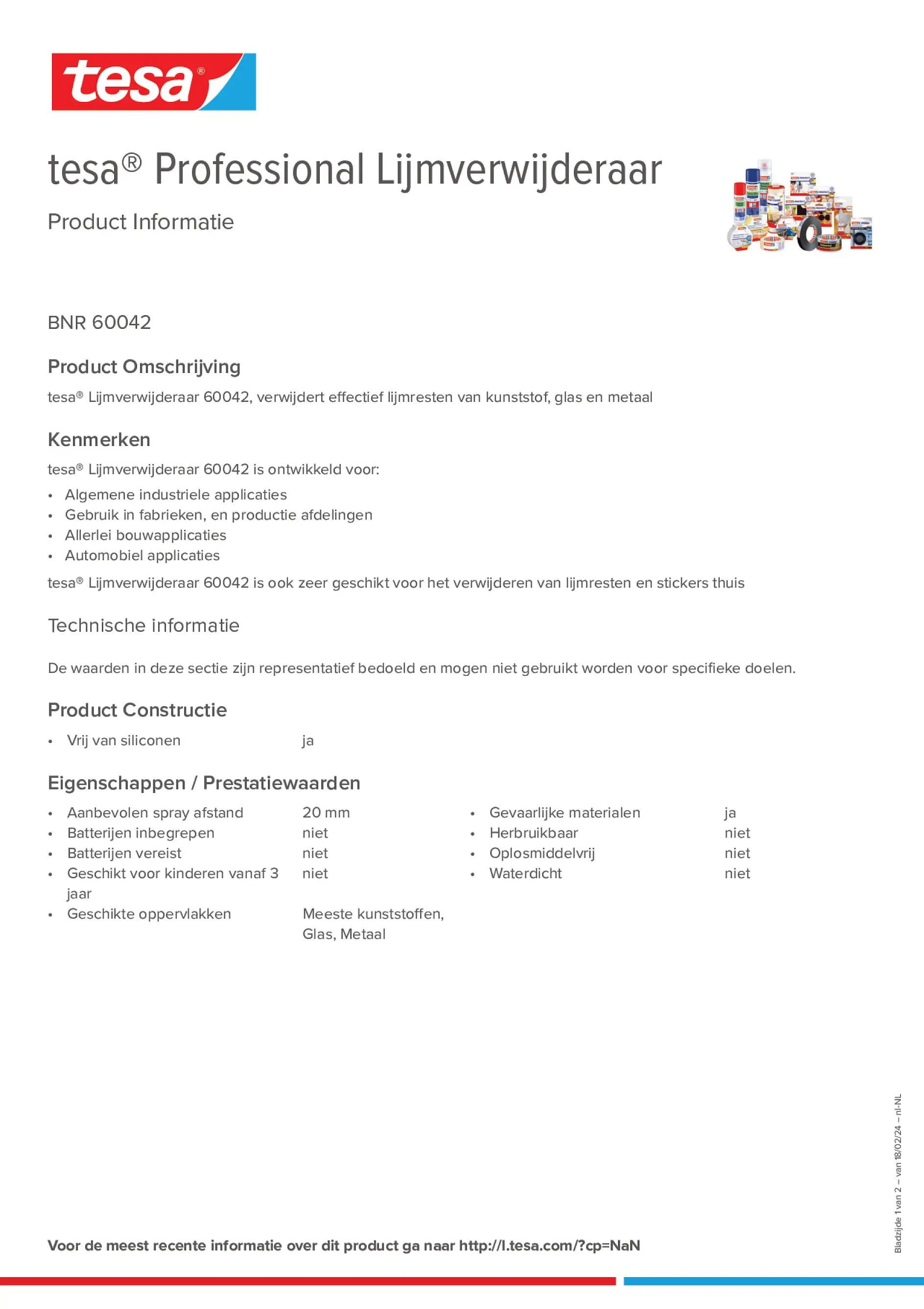 Product information_tesa® Professional 60042_nl-NL
