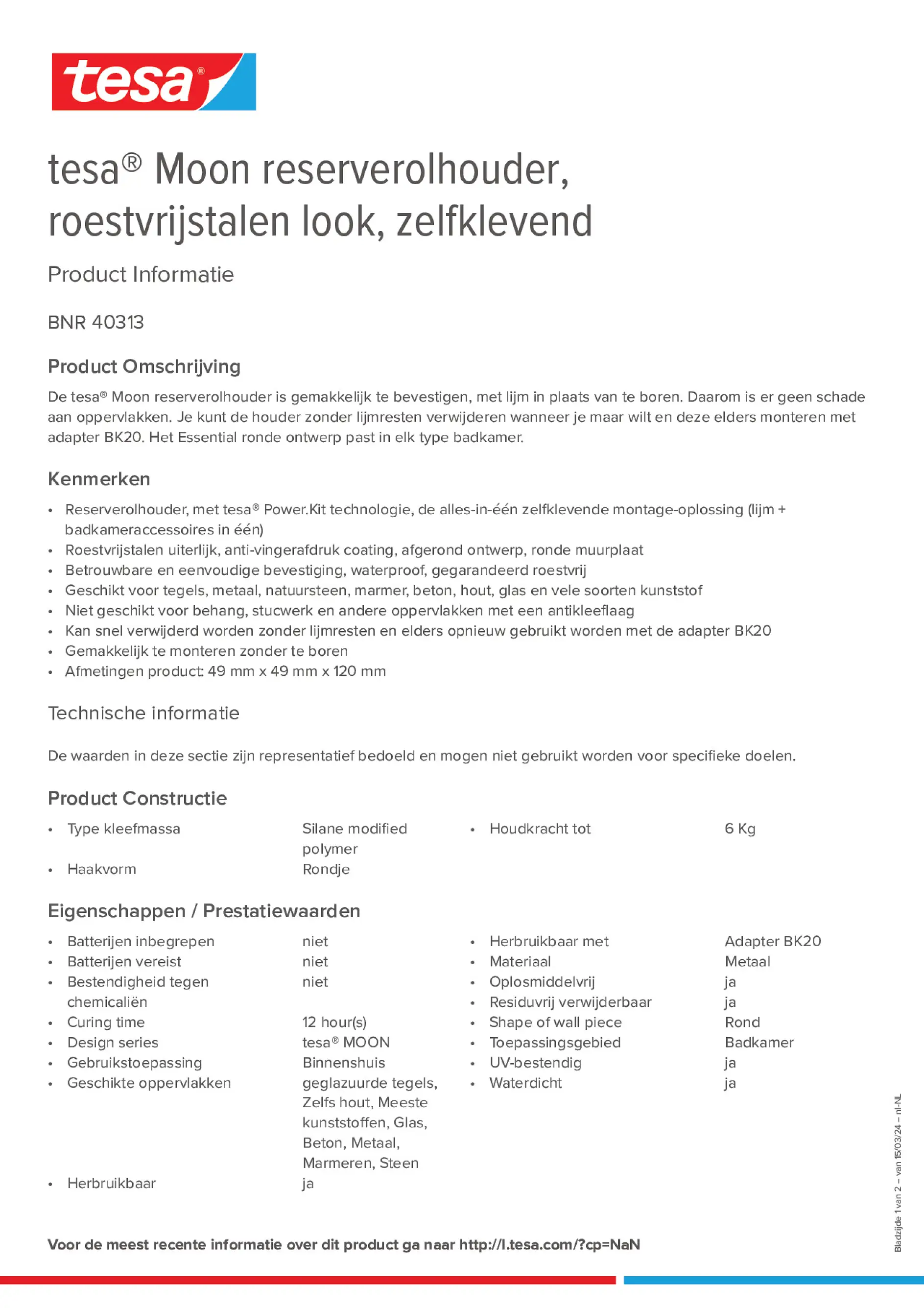 Product information_tesa® 40313_nl-NL