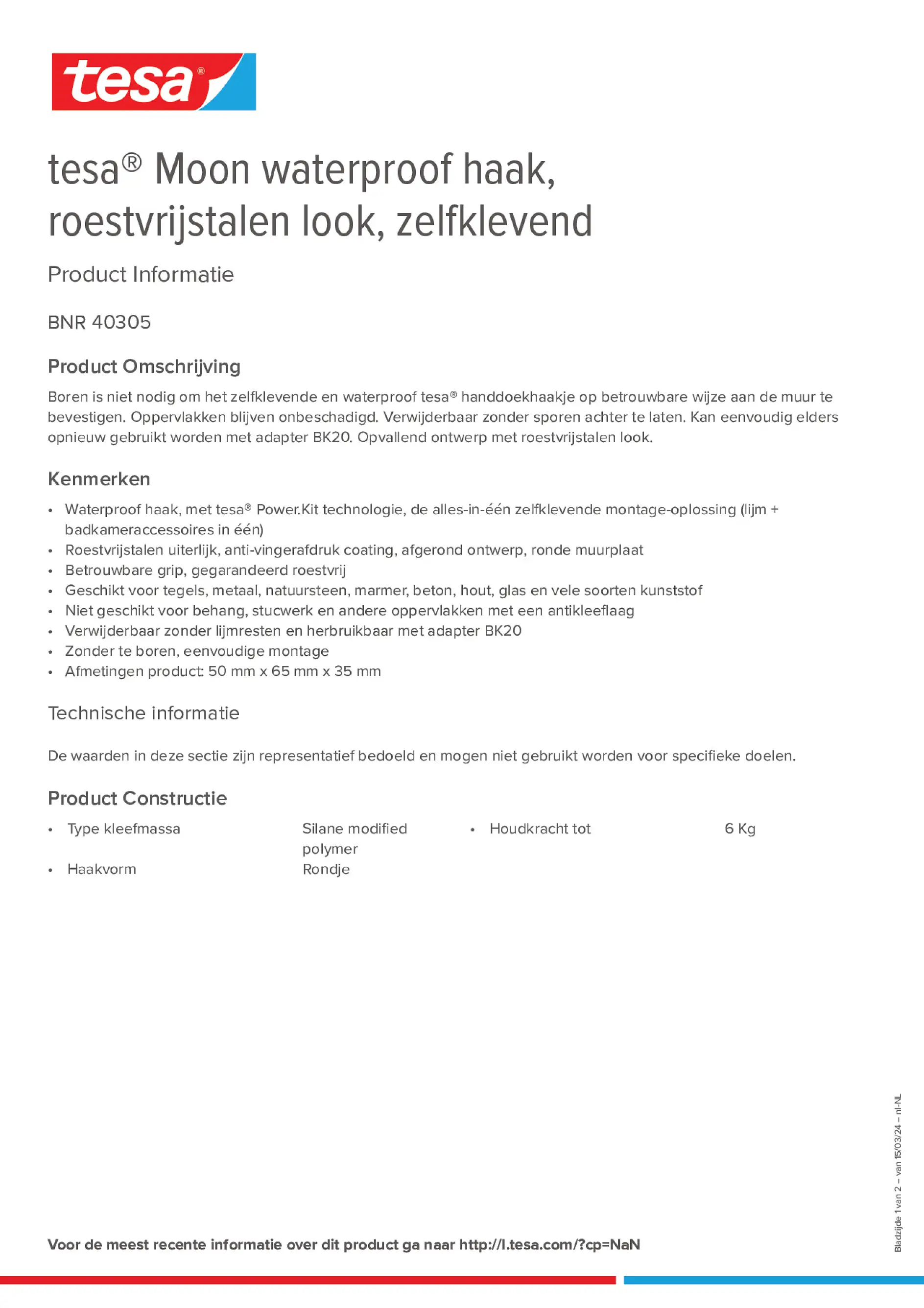 Product information_tesa® 40305_nl-NL