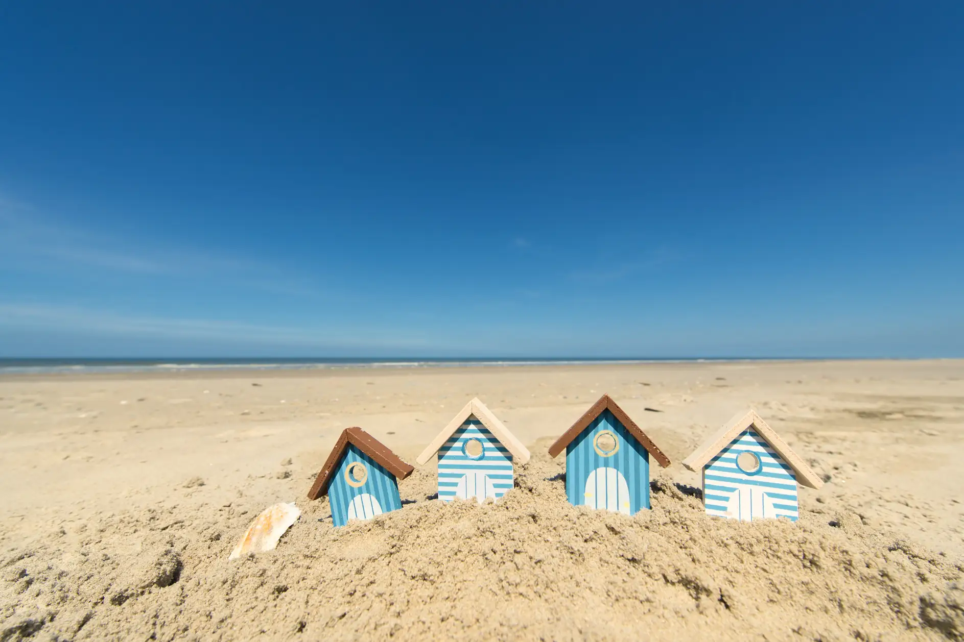 Mini domki na plaży