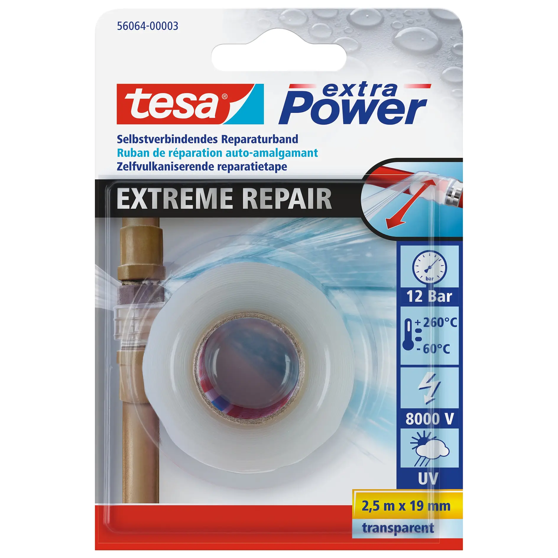 [en-en] 56064-03-00 - tesa Extra Power Extreme Repair transparent 2,5m:19mm