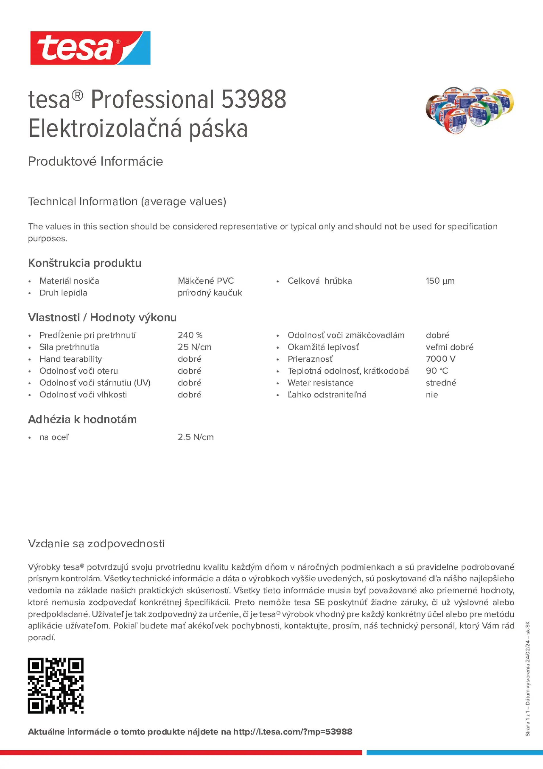 Product information_tesa® Professional 53988_sk-SK