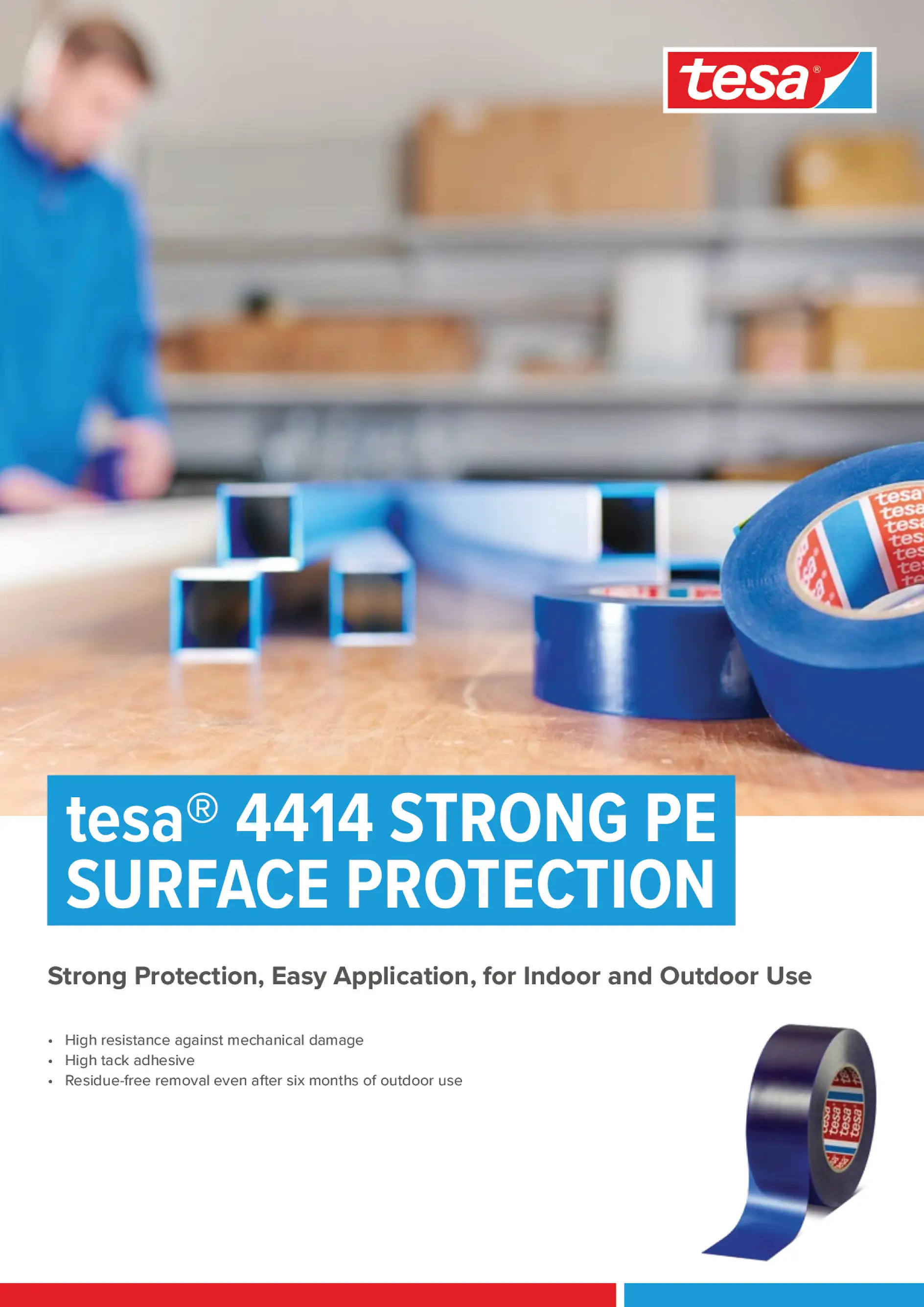 tesa® 4414 Robust PE Surface Protection Flyer