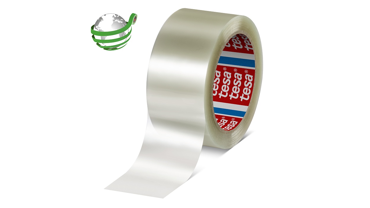 tesa-60416-recycled-PET-Packaging-tape-transparent-with-marker