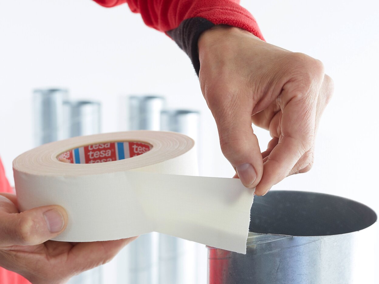 tesa 4549 easy unwinding cloth tape step1of4