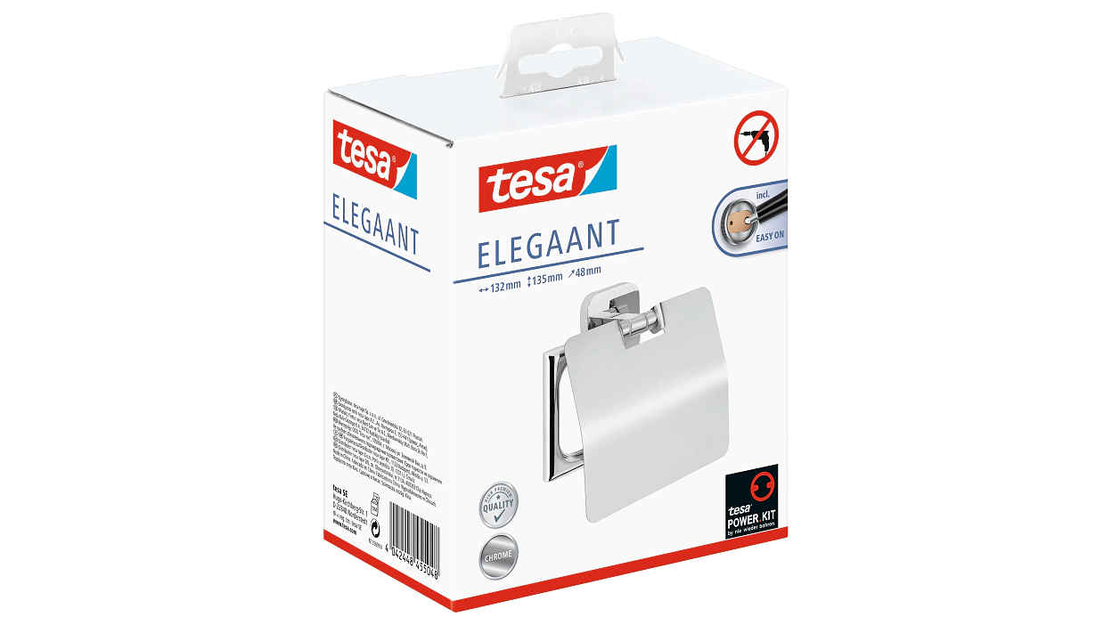 [en-en] tesa Elegaant Toilet Roll Holder W. Lid