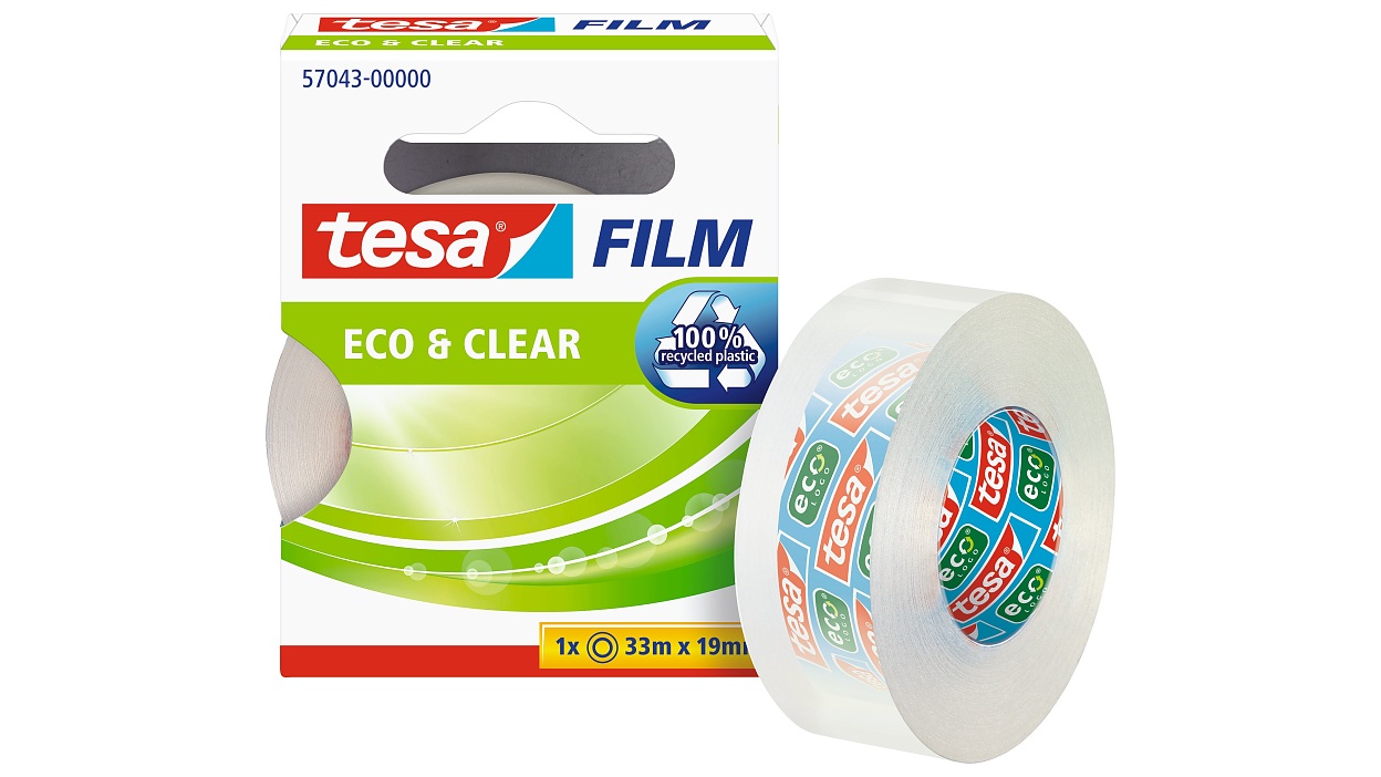 [en-en] 1x tesafilm eco&amp;clear 33m x19mm HFB + 1x tesafilm eco&amp;clear