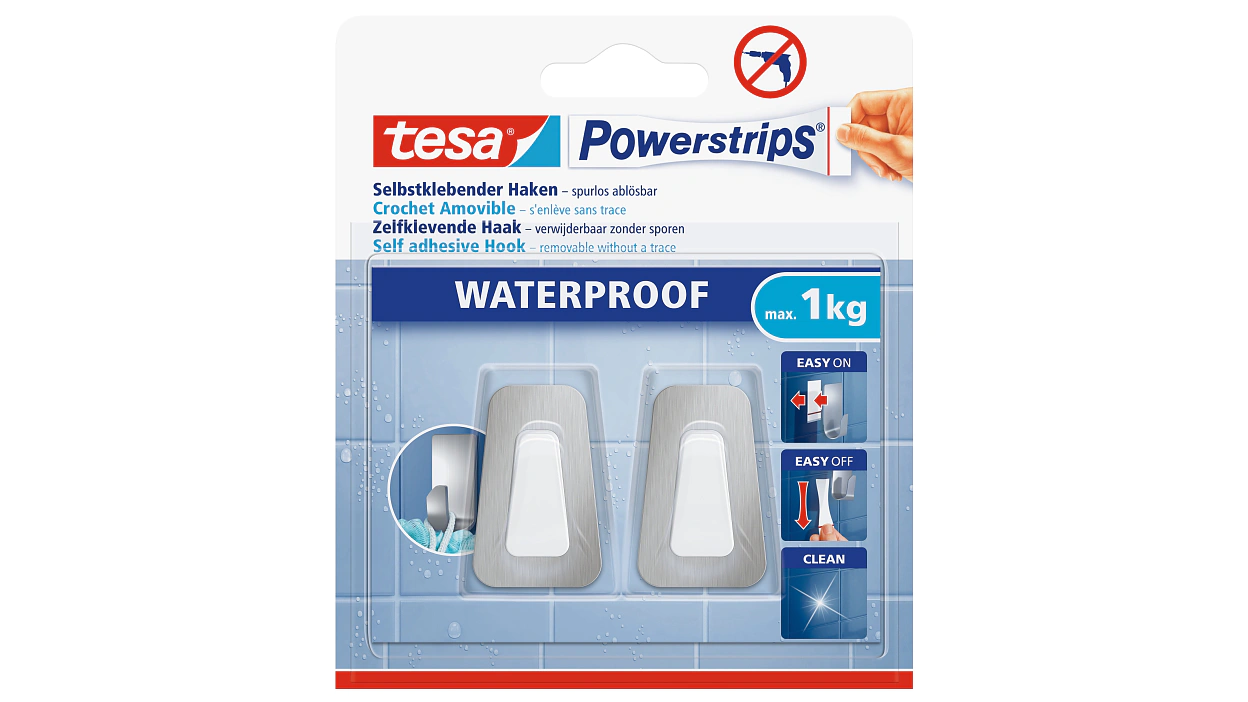 [en-en] Powerstrips Waterproof Hooks S Metal-Plastic