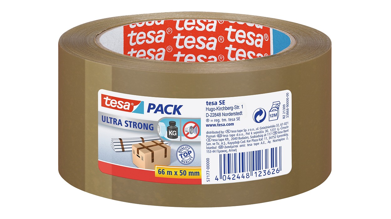 [en-en] tesapack ultra strong 66m x 50mm, brown