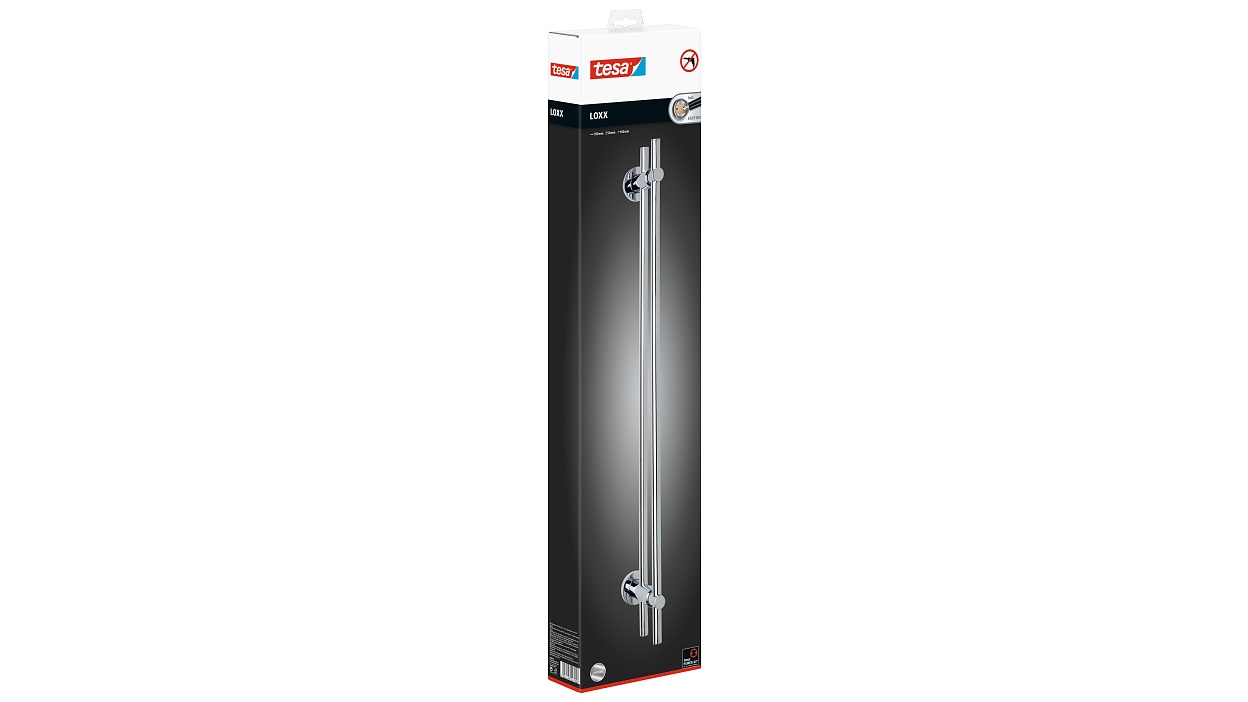 [en-en] tesa Loxx Bath Towel Rod Double