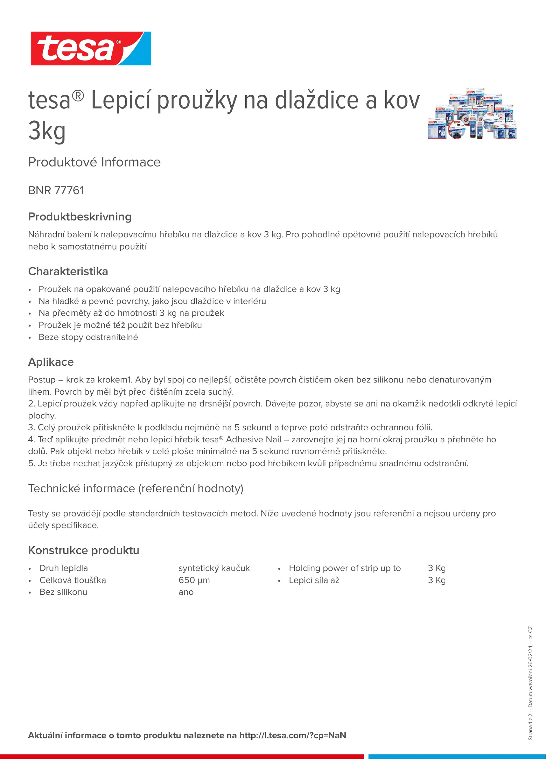 Product information_tesa® 77761_cs-CZ