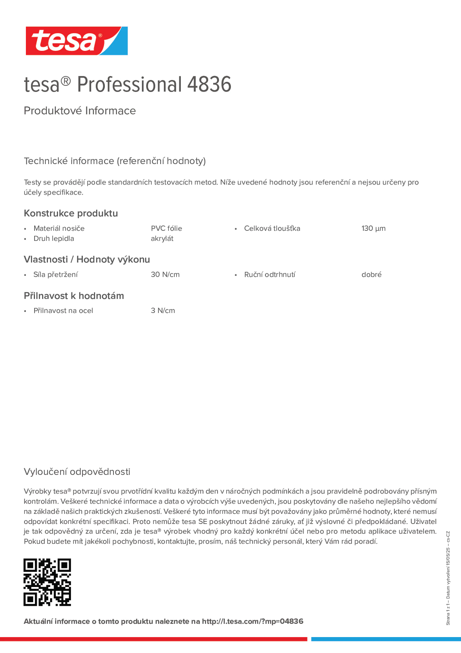 Product information_tesa® Professional 04836_cs-CZ