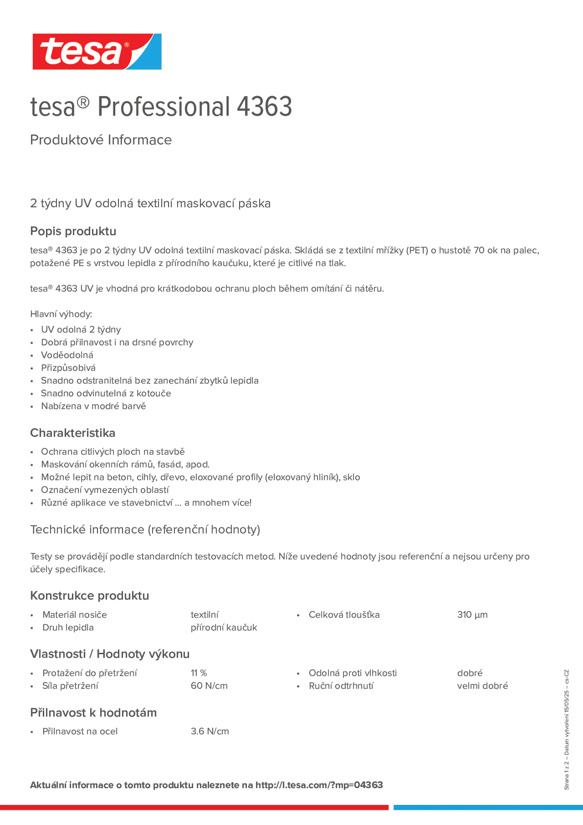 Product information_tesa® Professional 04363_cs-CZ