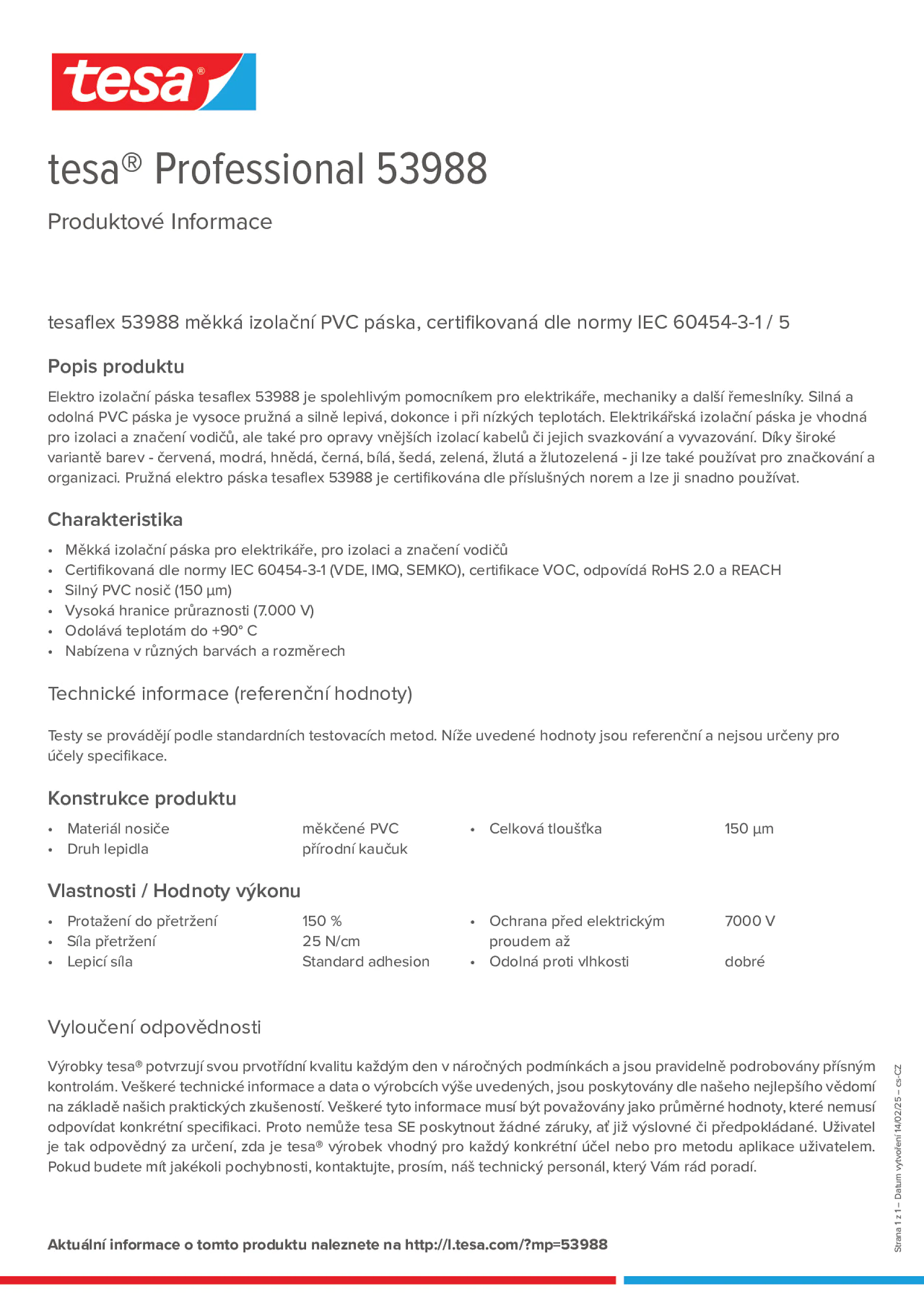 Product information_tesa® Professional 53988_cs-CZ