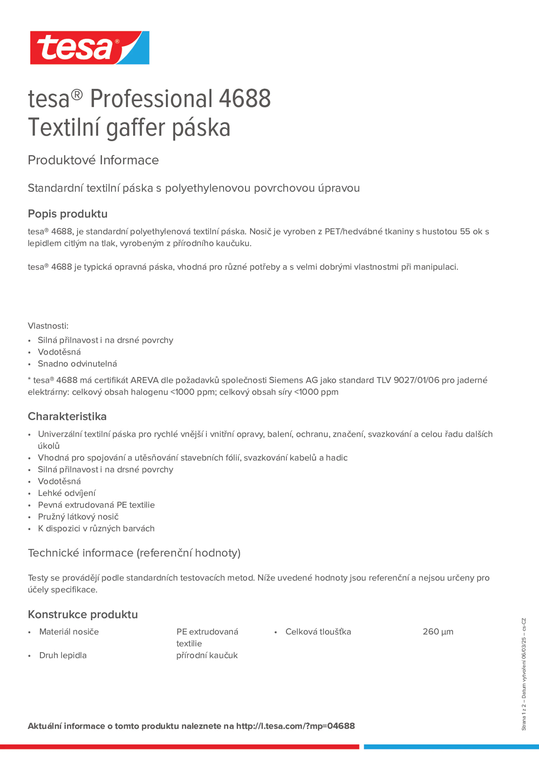 Product information_tesa® Professional 04688_cs-CZ