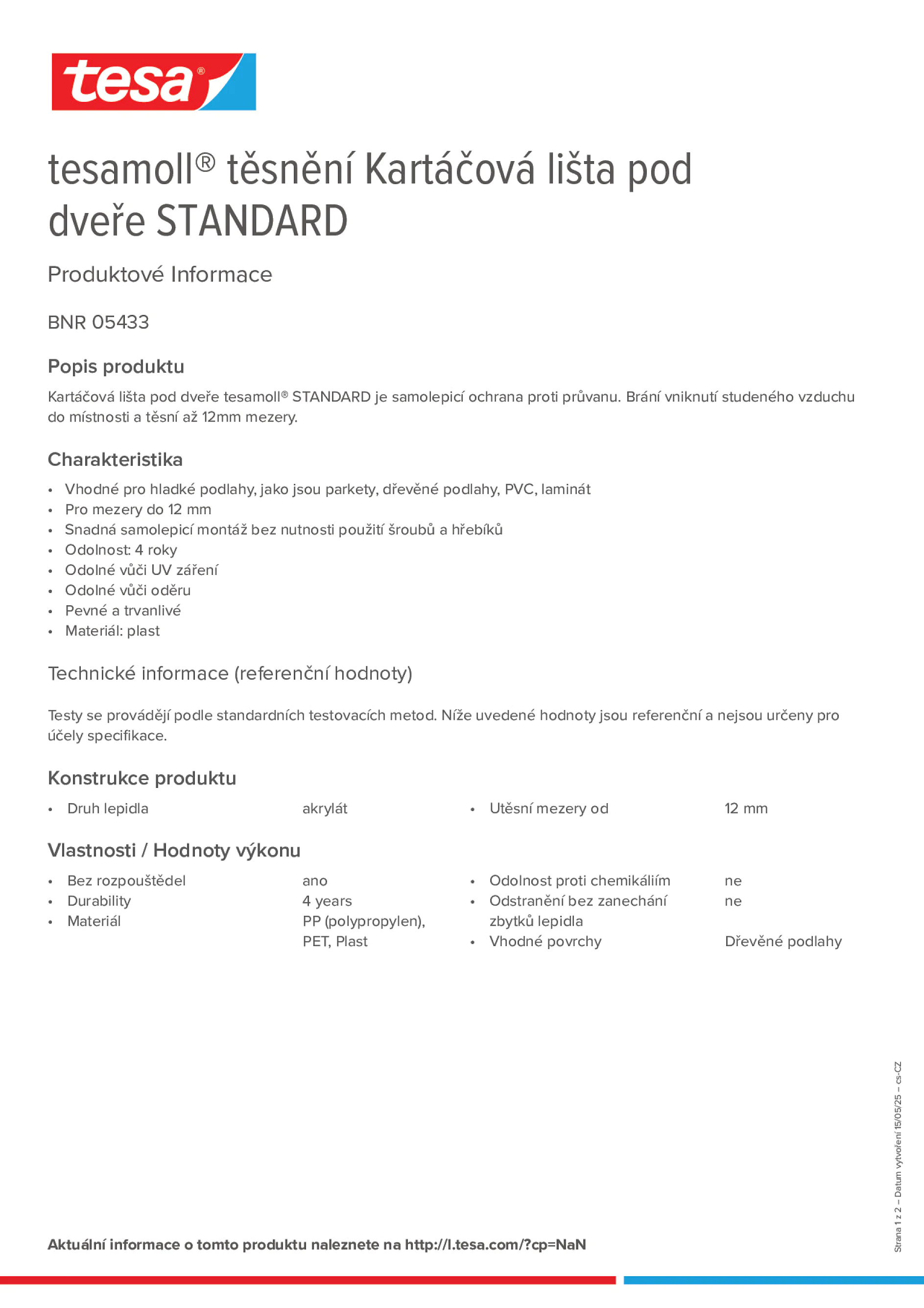 Product information_tesamoll® 05433_cs-CZ