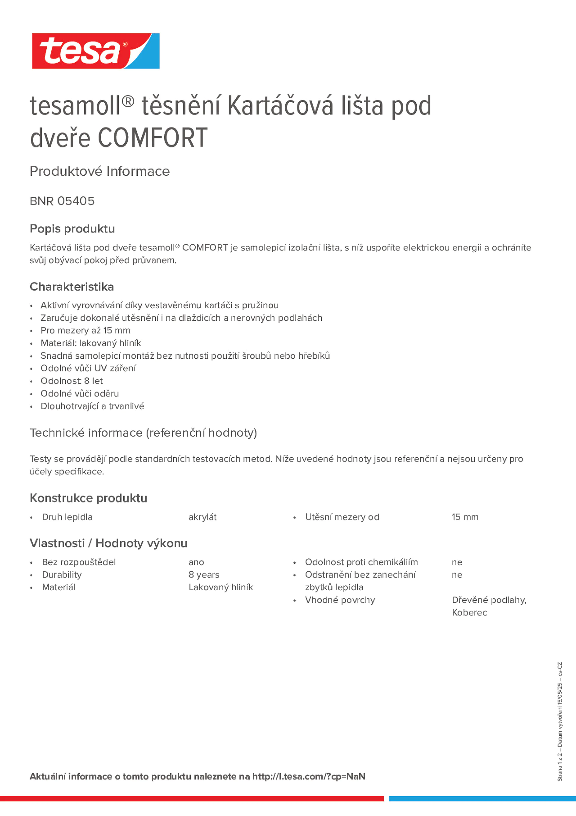Product information_tesamoll® 05405_cs-CZ