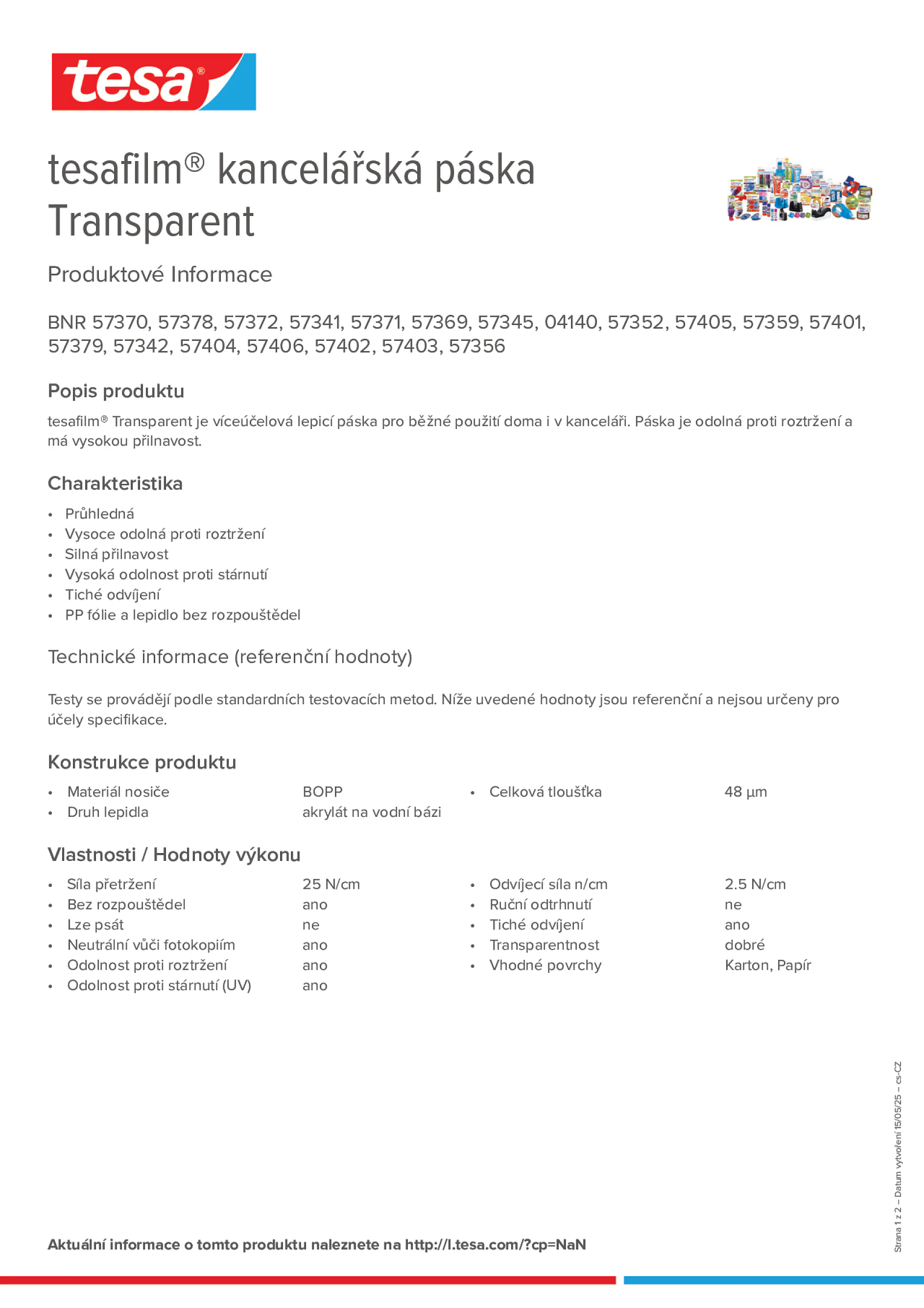 Product information_tesafilm® 4140_cs-CZ