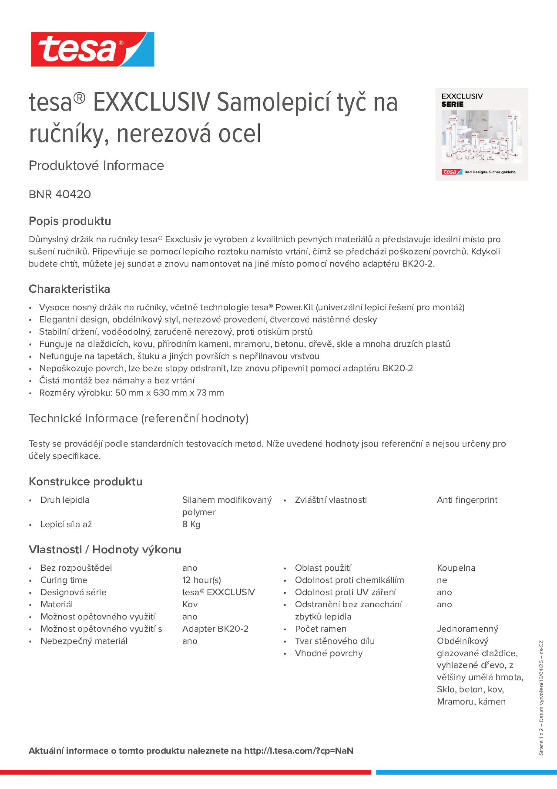 Product information_tesa® 40420_cs-CZ