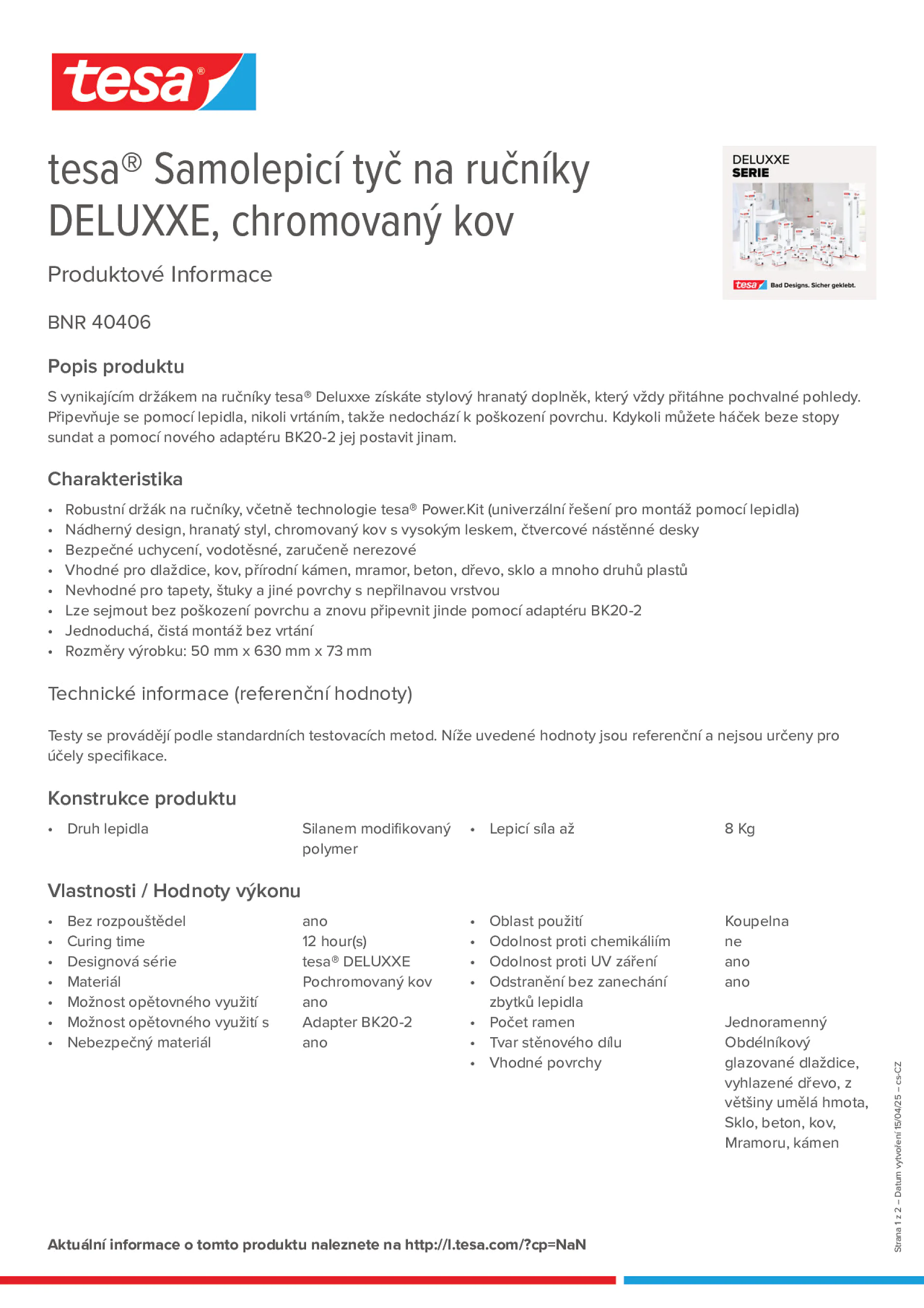 Product information_tesa® 40406_cs-CZ
