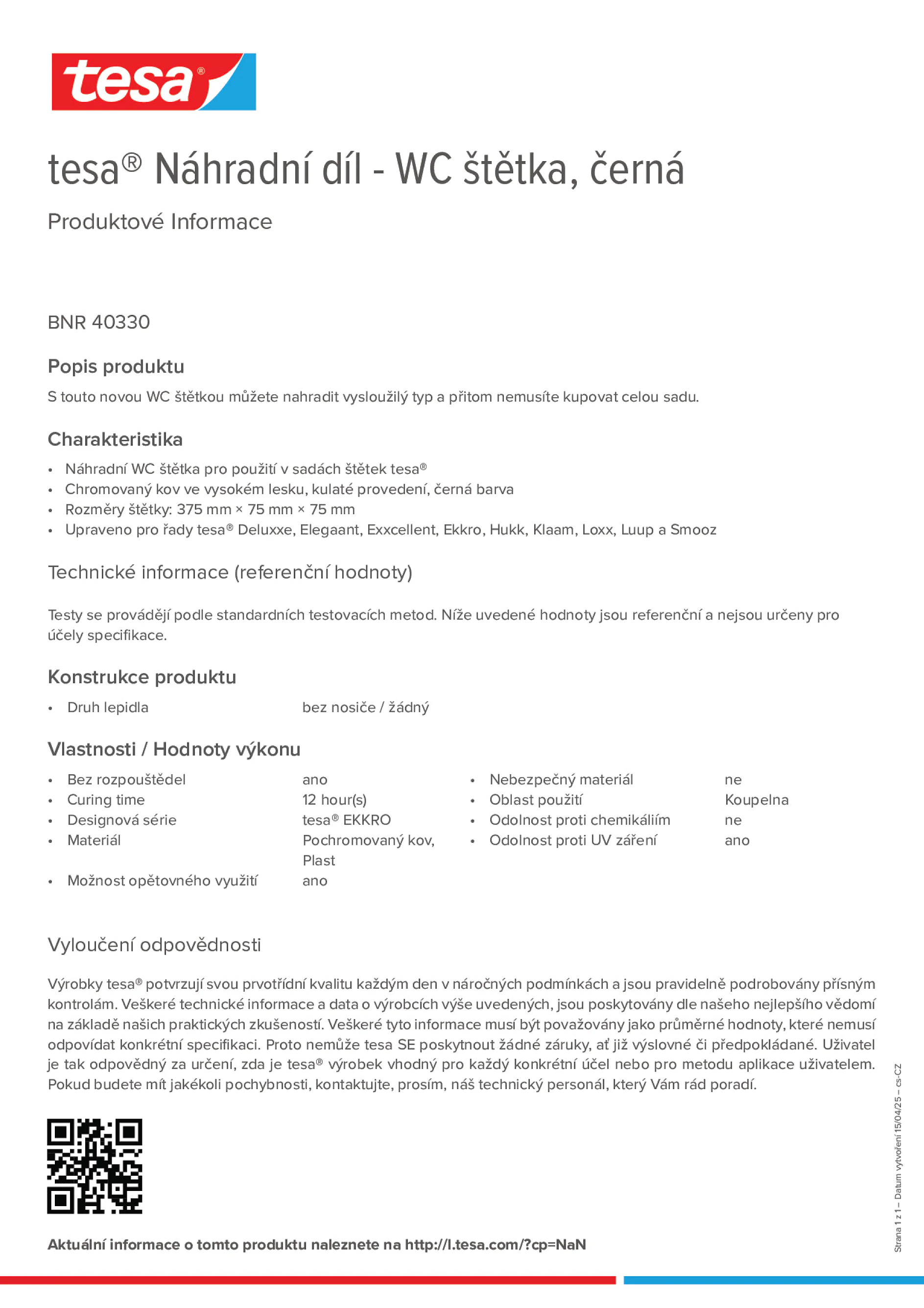 Product information_tesa® 40330_cs-CZ