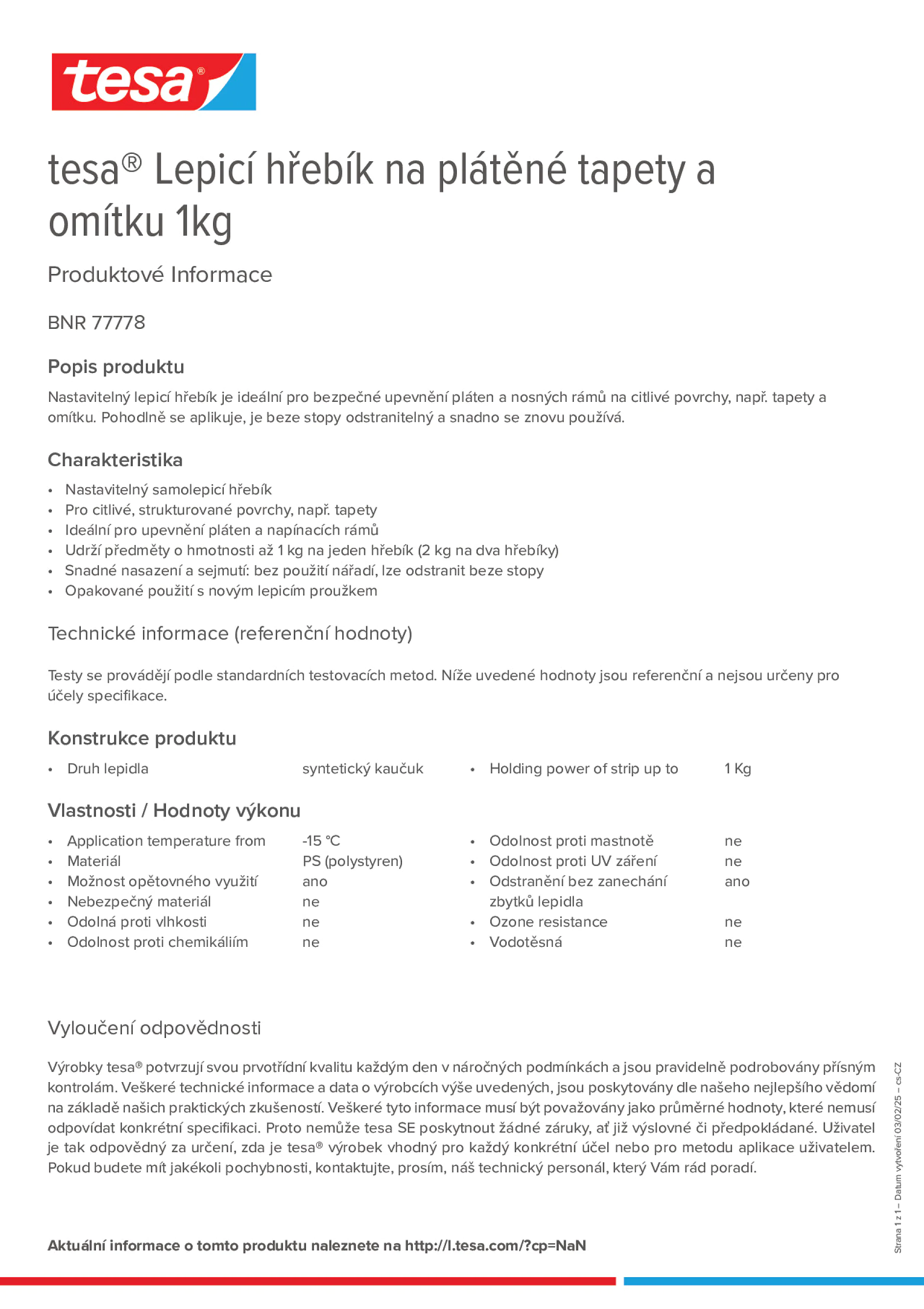 Product information_tesa® 77778_cs-CZ
