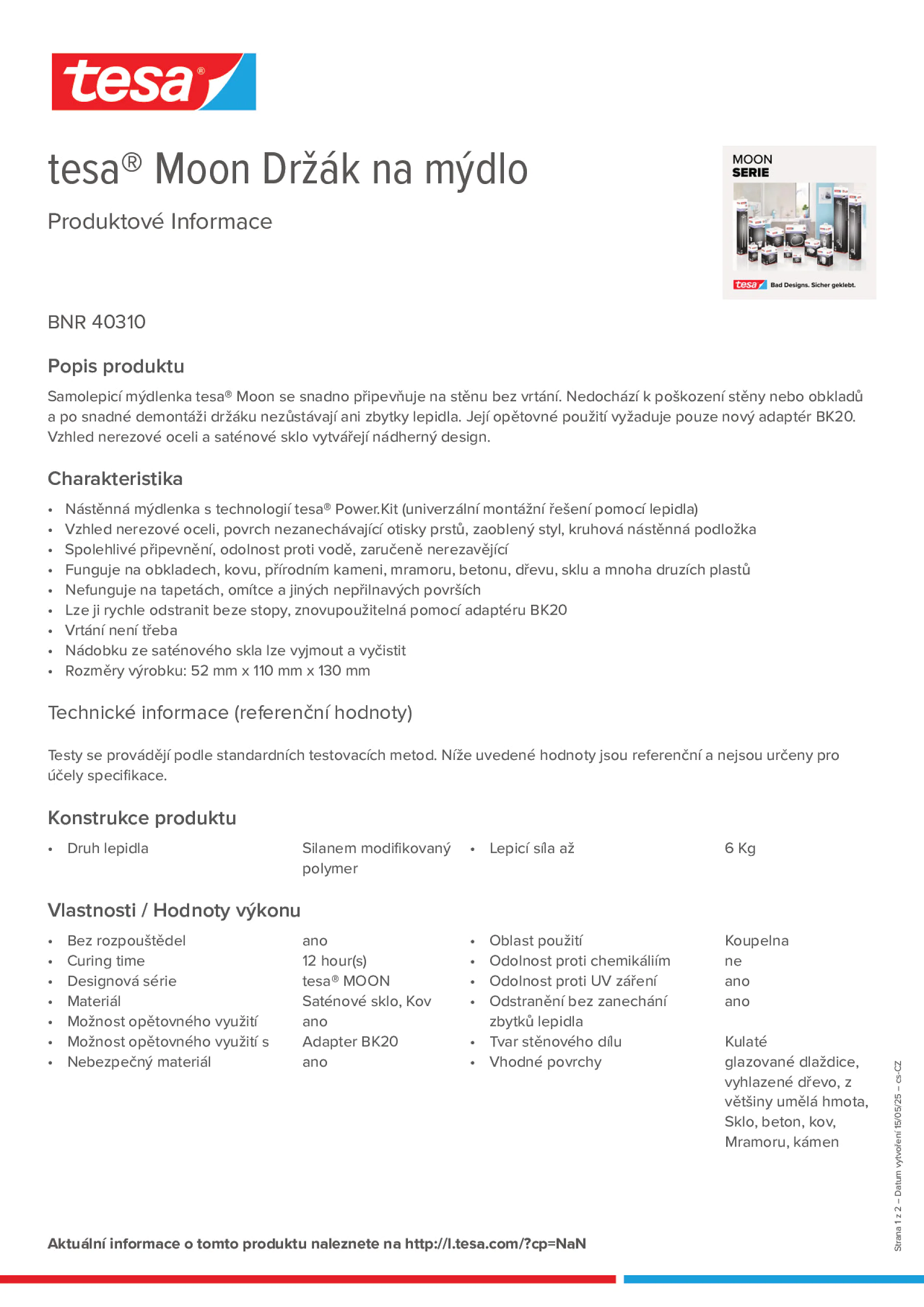 Product information_tesa® 40310_cs-CZ