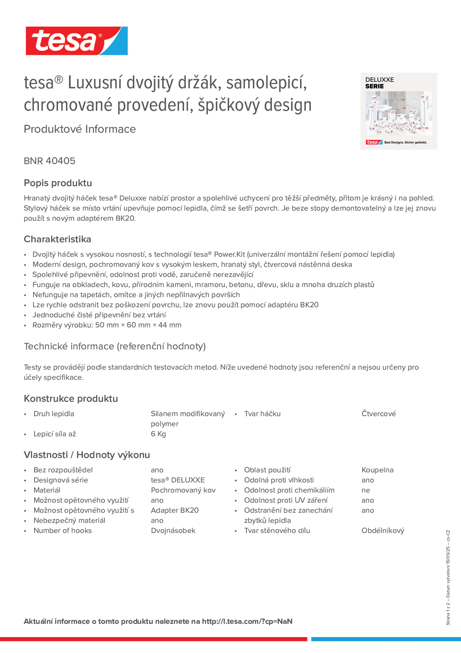 Product information_tesa® 40405_cs-CZ