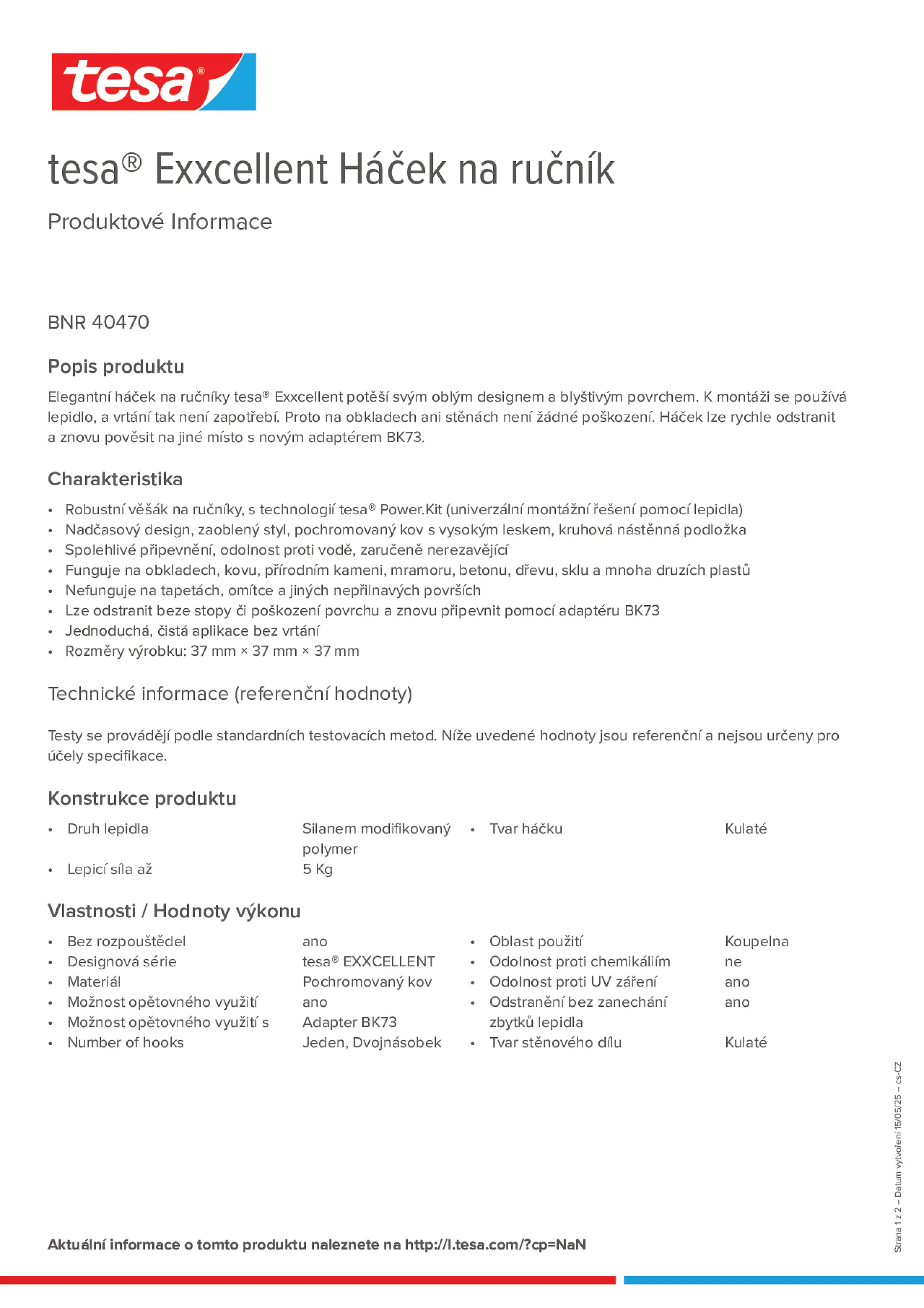 Product information_tesa® 40470_cs-CZ