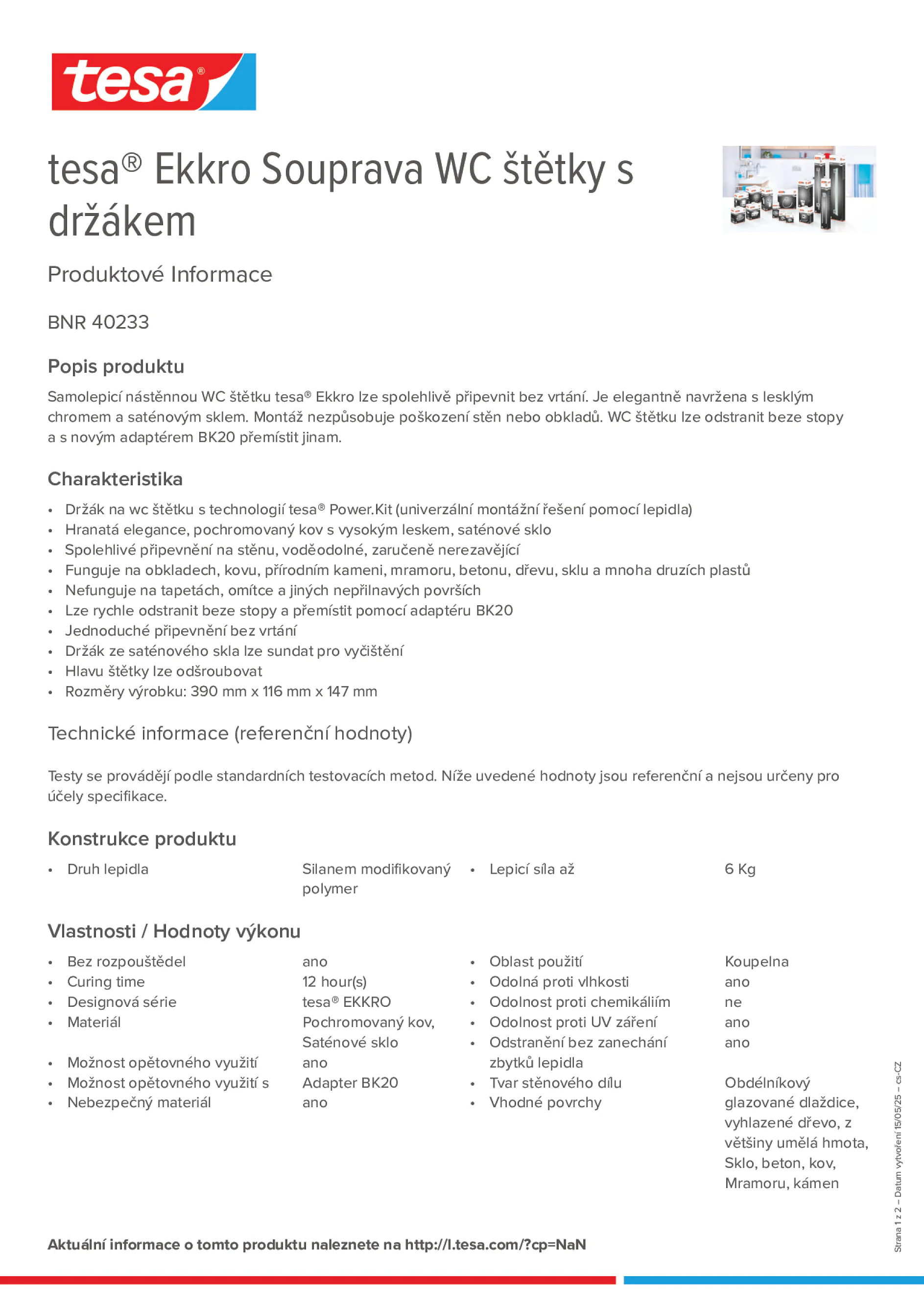 Product information_tesa® 40233_cs-CZ