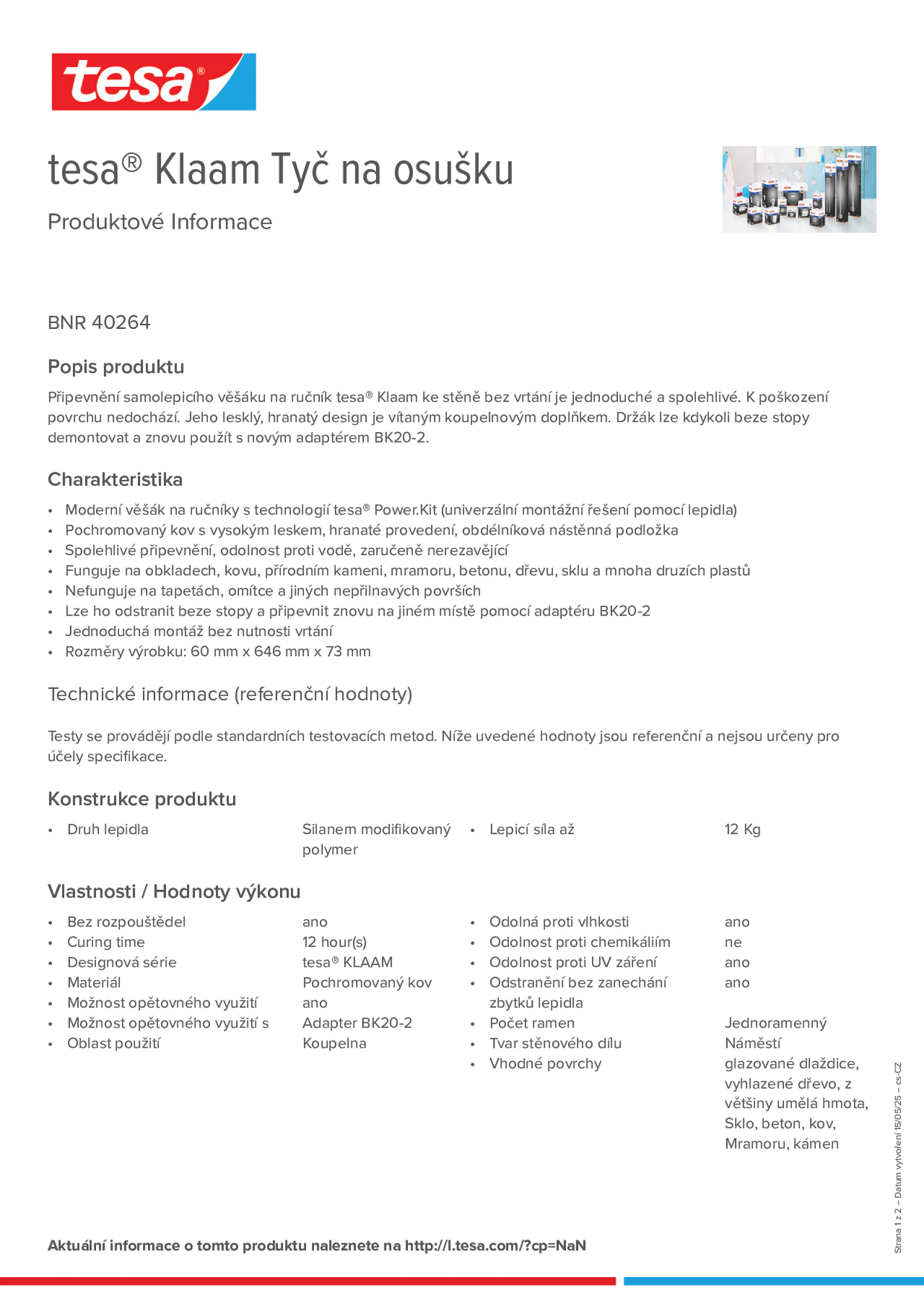 Product information_tesa® 40264_cs-CZ