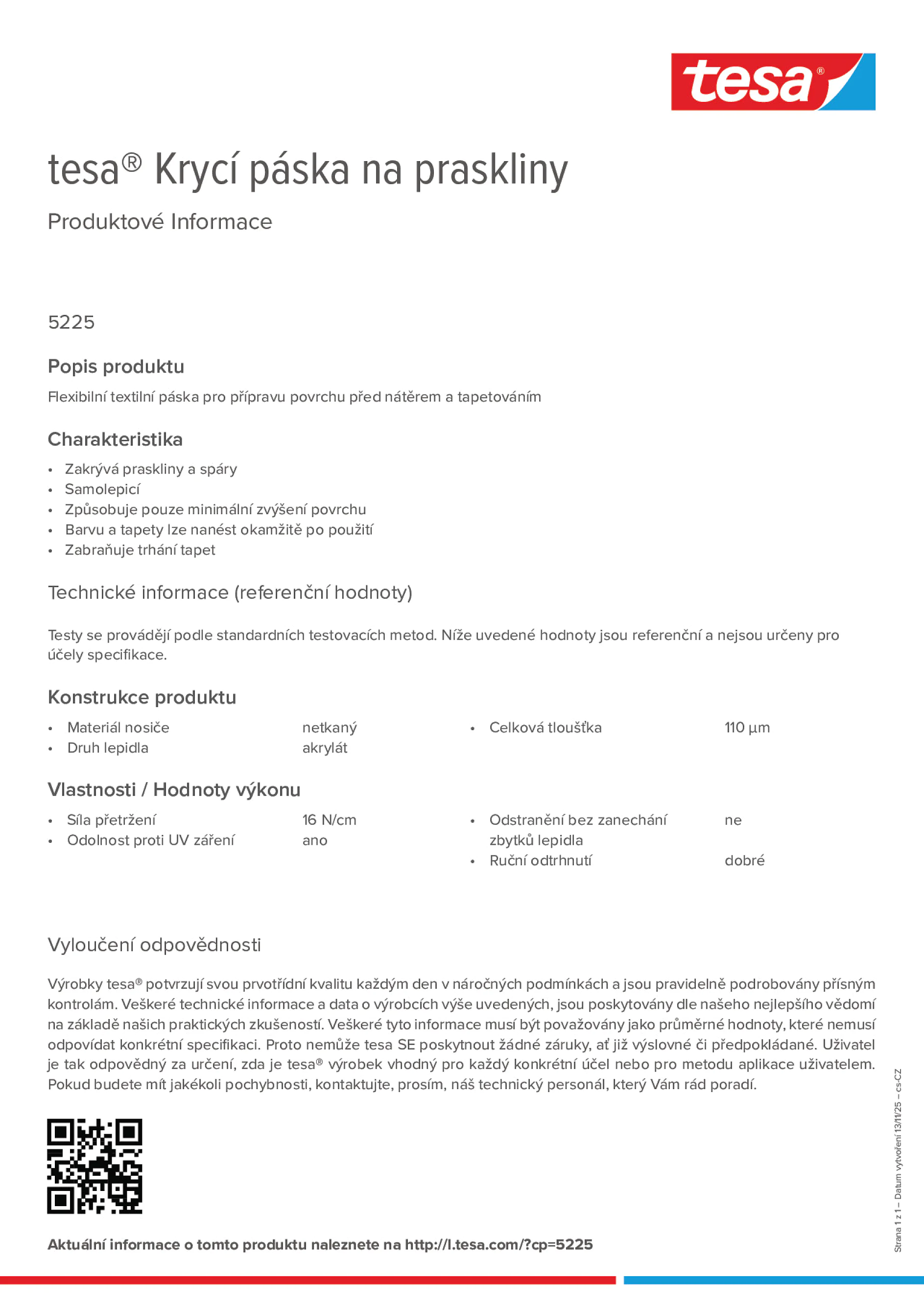 Product information_tesa® 05225_cs-CZ