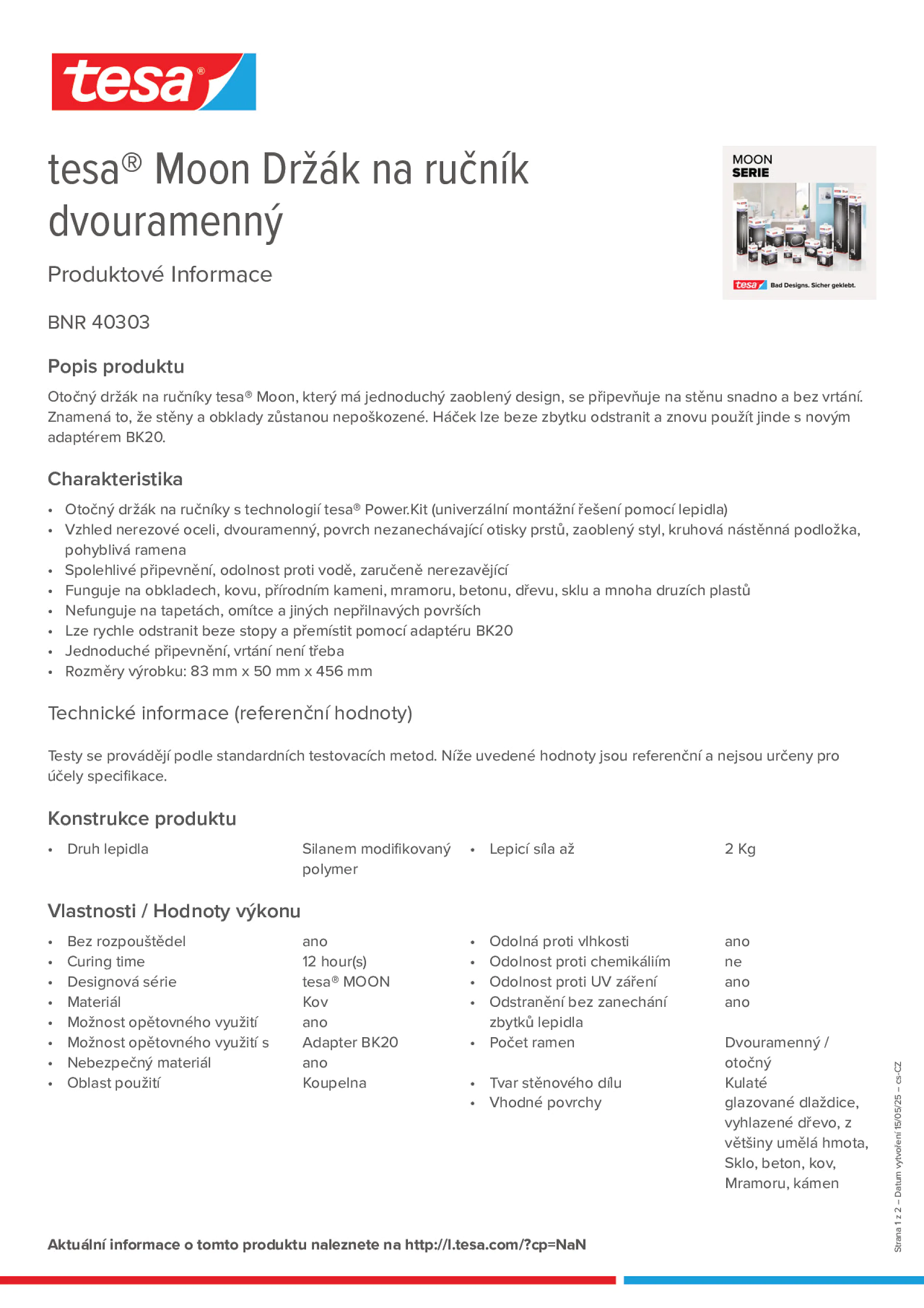 Product information_tesa® 40303_cs-CZ