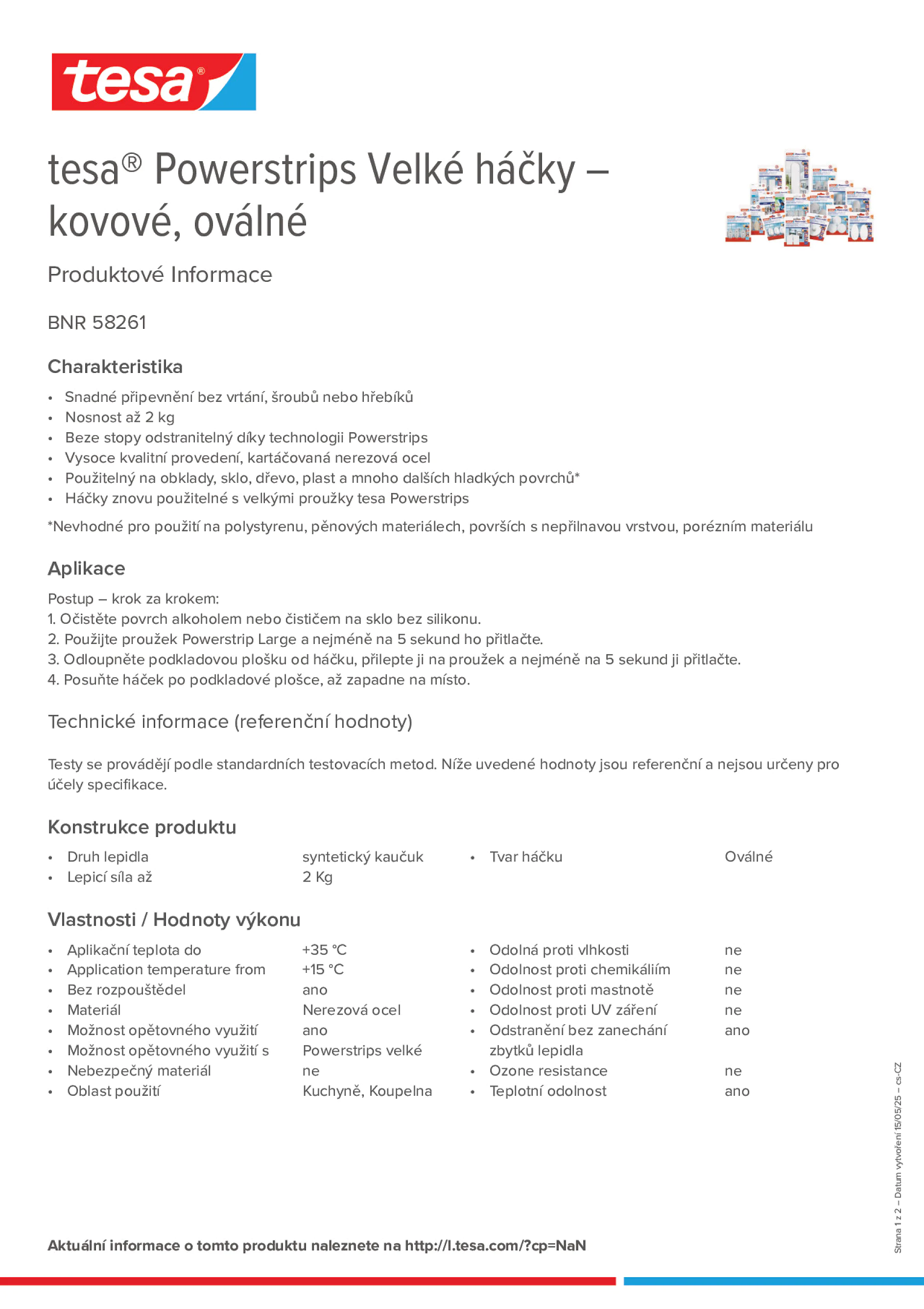 Product information_tesa® Powerstrips 58261_cs-CZ