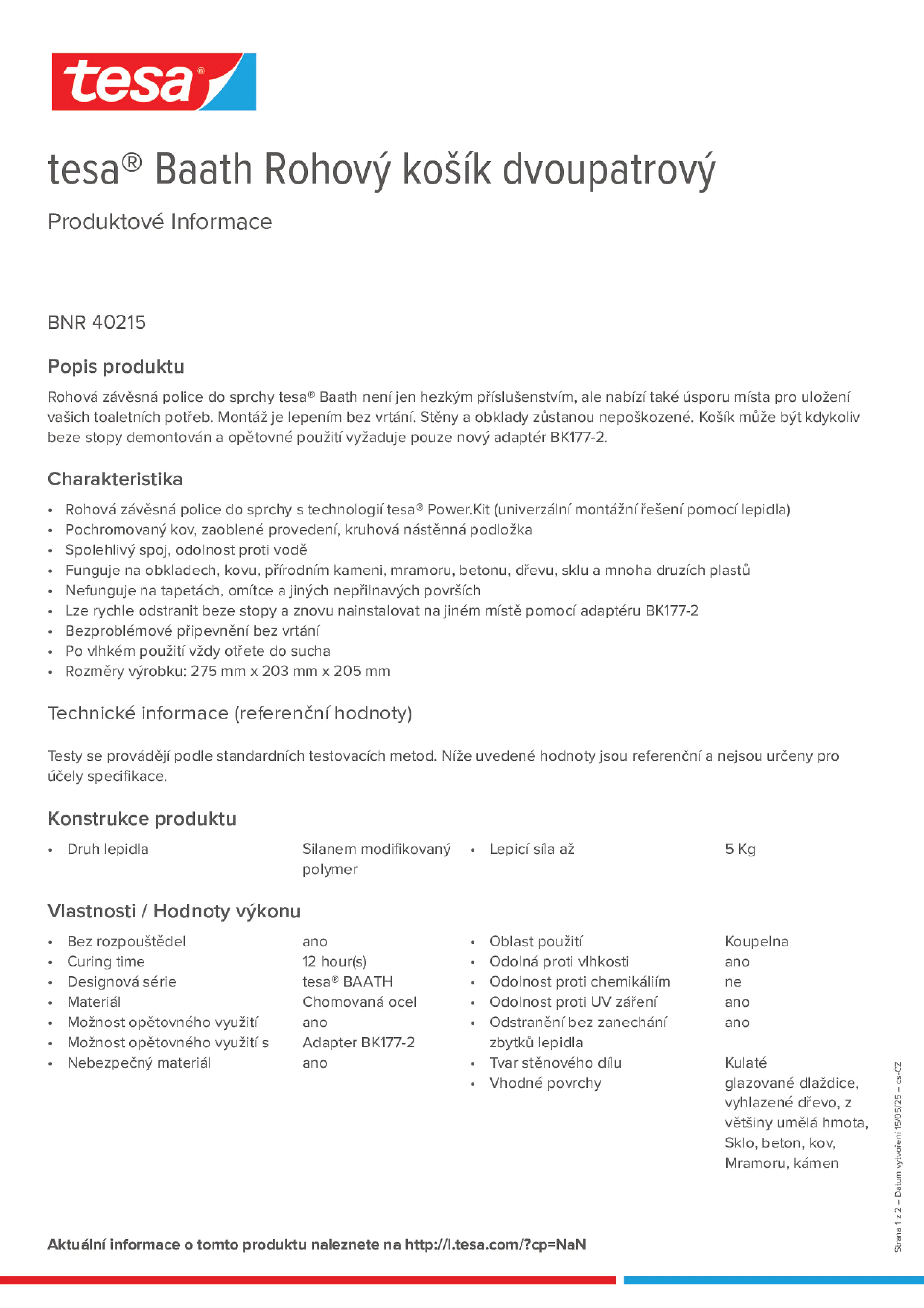 Product information_tesa® 40215_cs-CZ